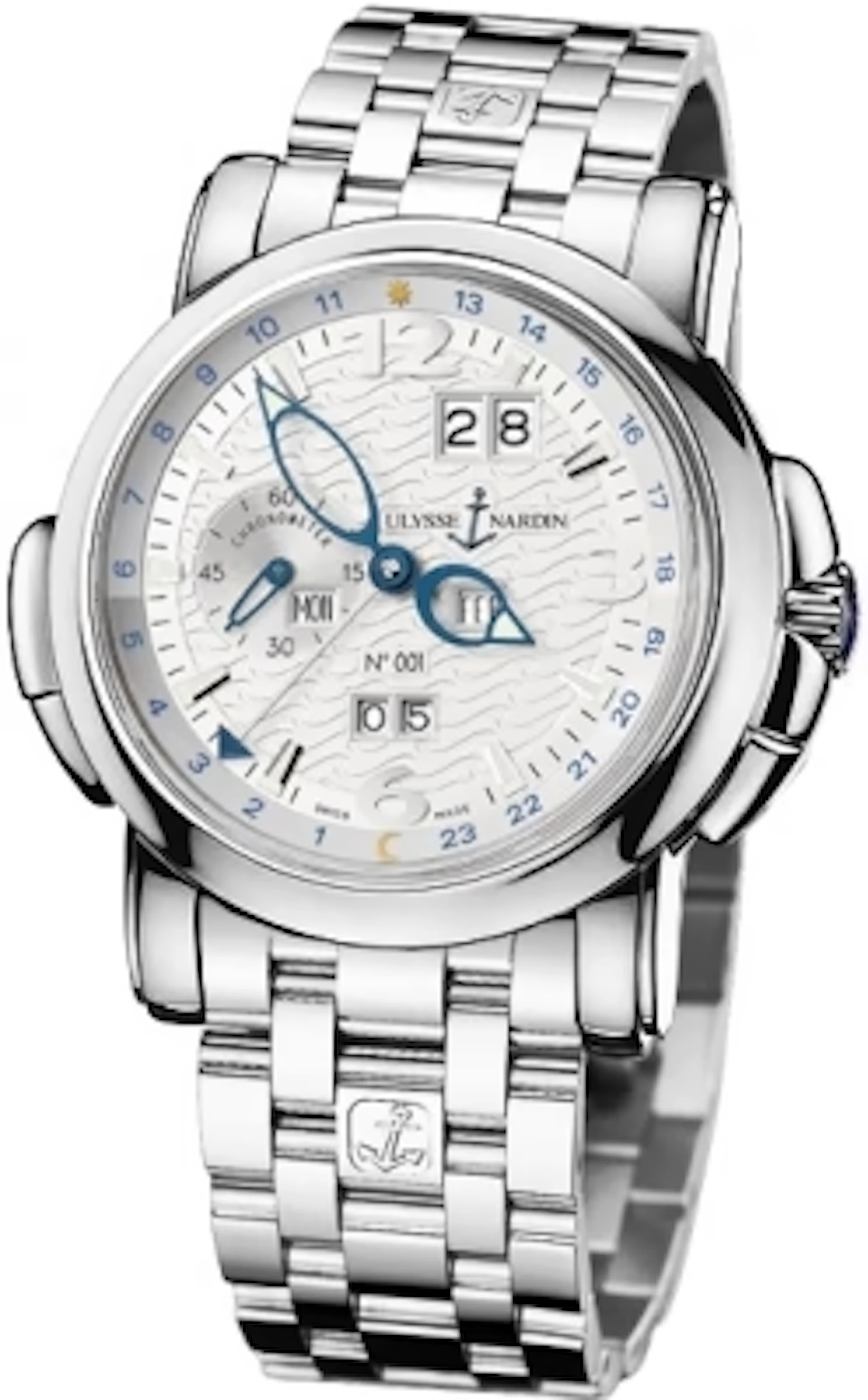 Ulysse Nardin GMT +/- Perpetual Platinum & 18K White gold Men's Watch