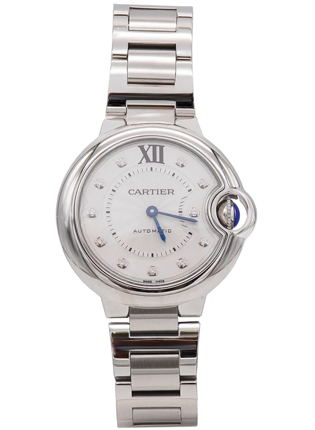 Cartier Ballon Bleu Stainless steel & Diamonds Lady's Watch