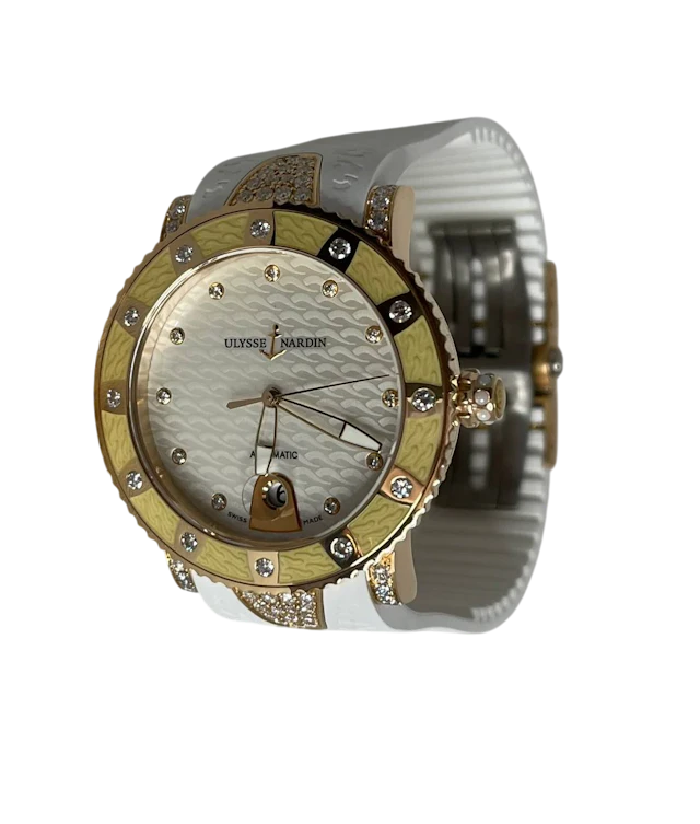 Ulysse Nardin Marine Lady Diver Starry Night 18k Rose Gold & Diamonds