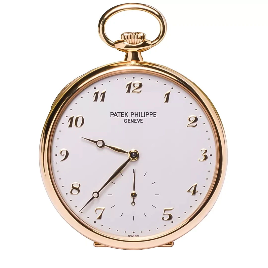 Patek Philippe Modern 18K Yellow Gold Open Dial Pocket Men's Watch