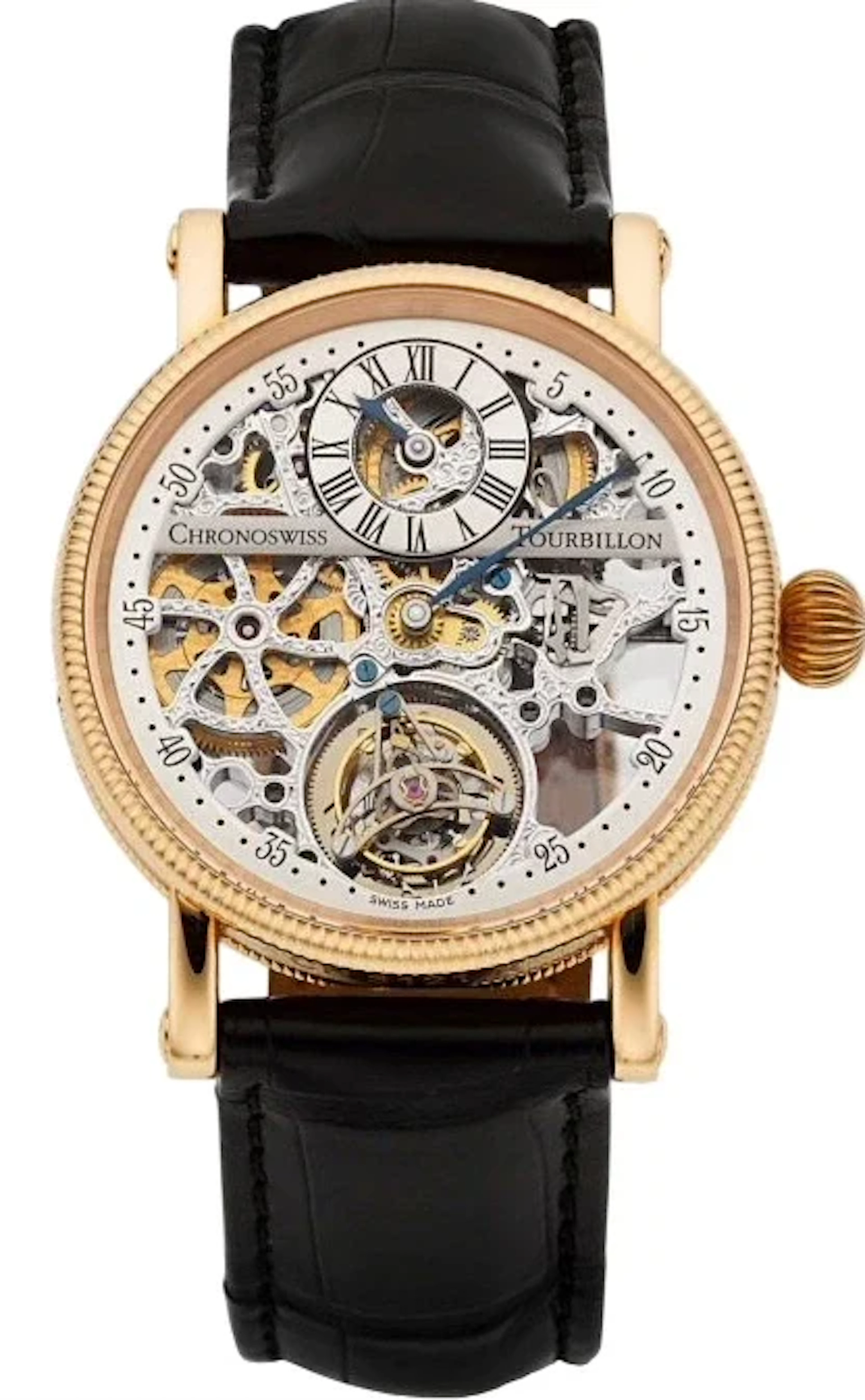 Chronoswiss Regulateur Tourbillon Squelette 18K Rose Gold Men's Watch
