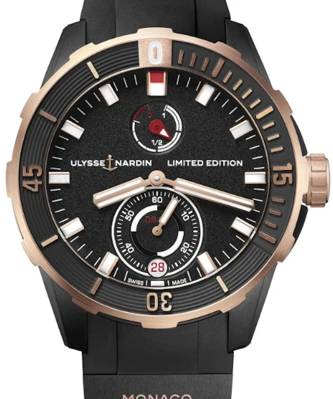 Ulysse Nardin Diver Chronometer Titanium & 18K Rose Gold Men's Watch