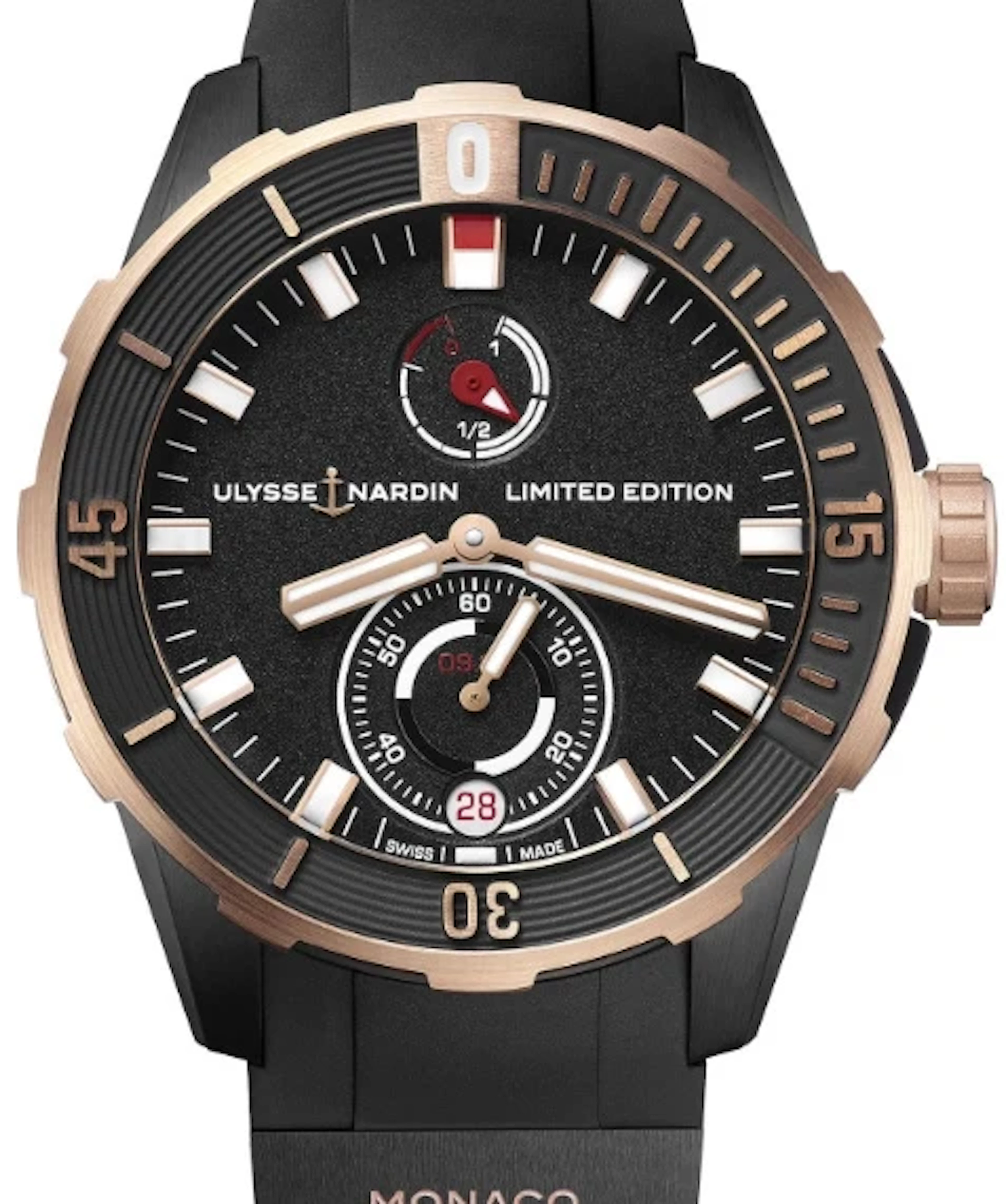 Ulysse Nardin Diver Chronometer Titanium & 18K Rose Gold Men's Watch