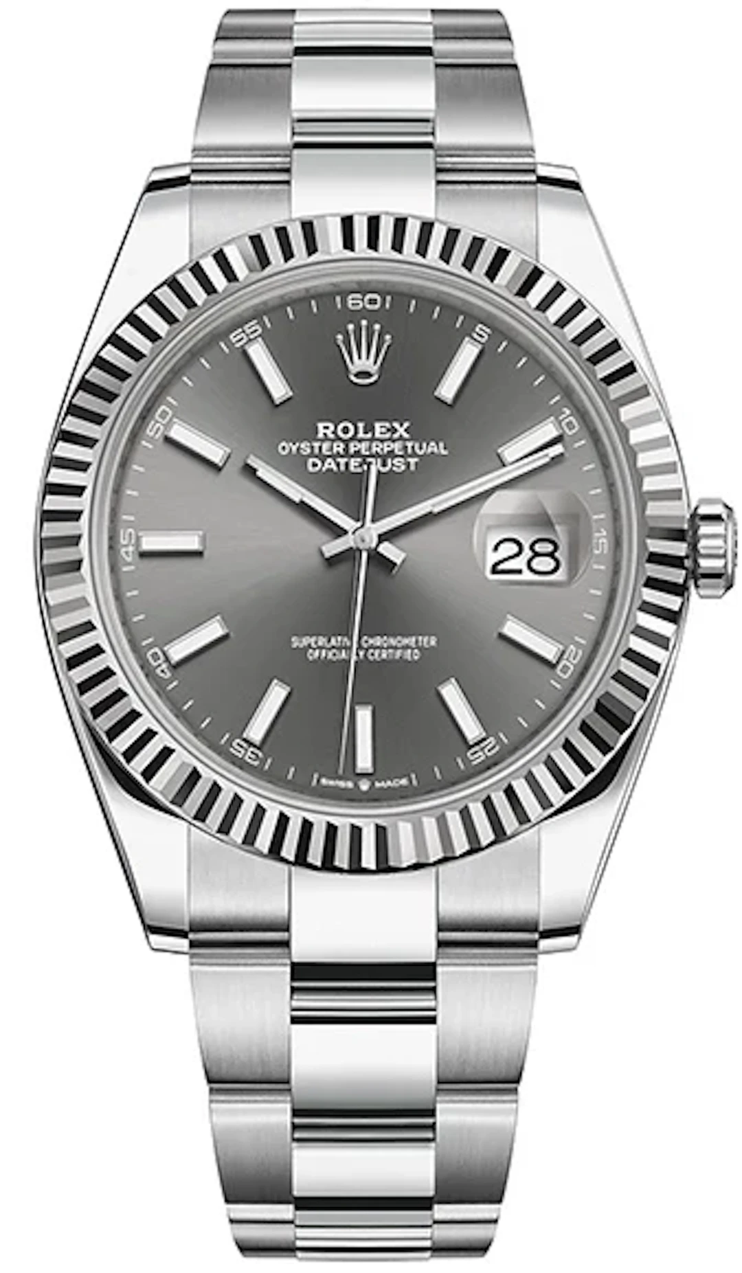 Rolex Datejust 41 Stainless Steel & 18K White Gold Men's Watch