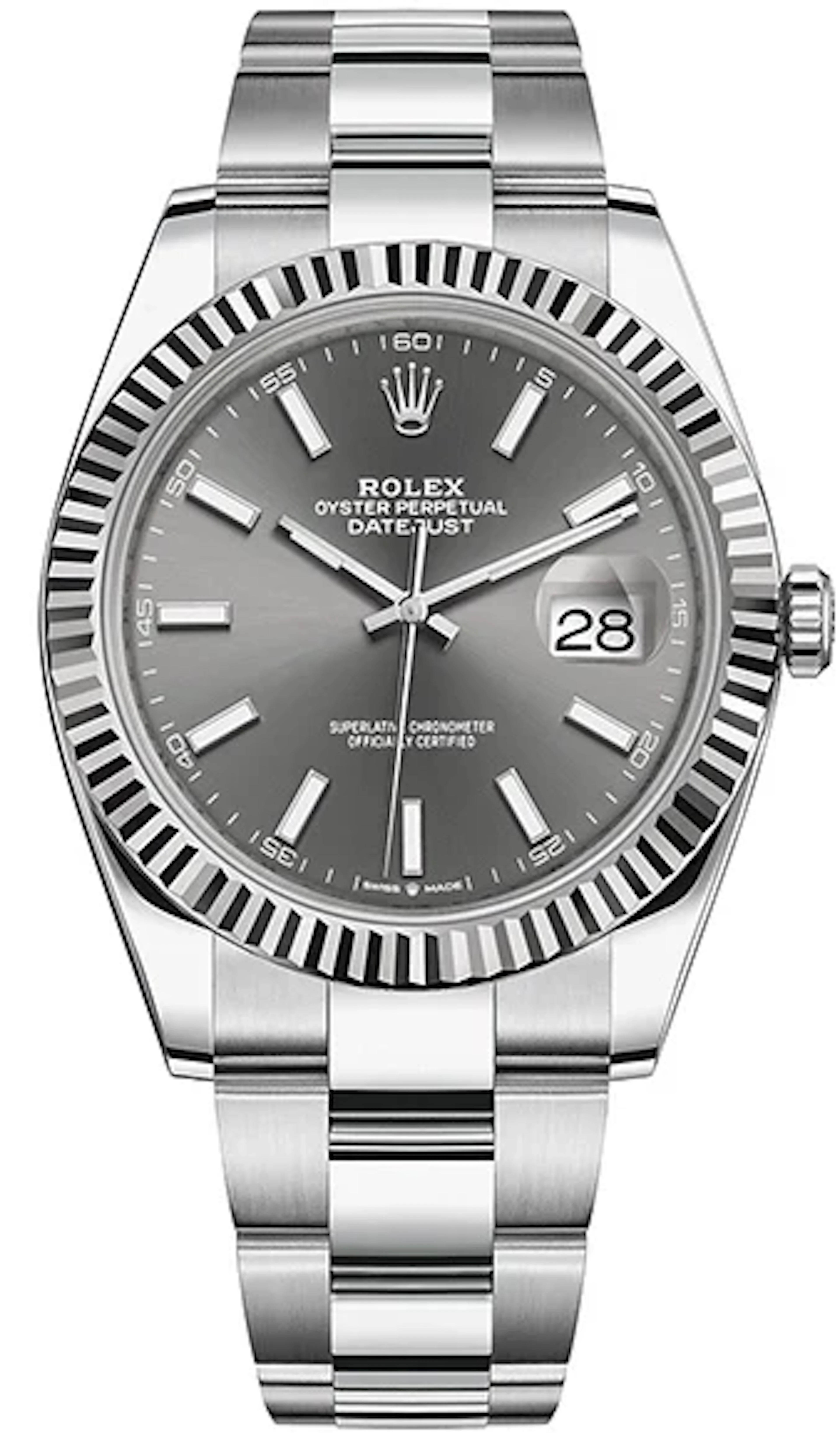 Rolex Datejust 41 Stainless Steel & 18K White Gold Men's Watch