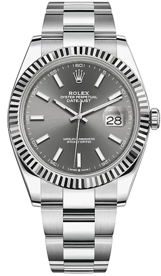 Rolex Datejust 41 Stainless Steel & 18K White Gold Men's Watch