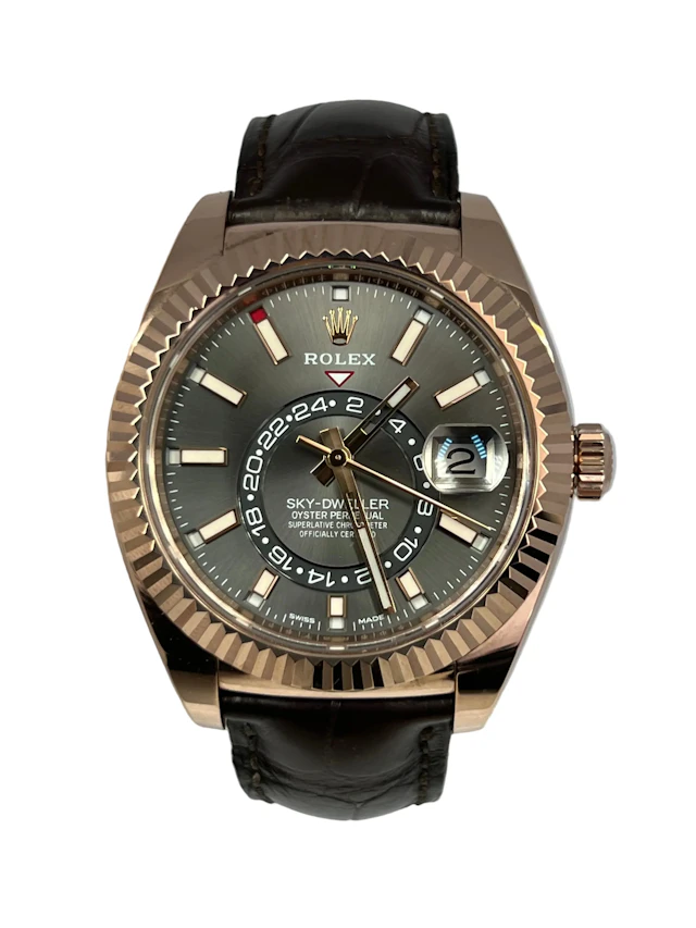 Rolex SkyDweller 18K Rose Gold Men’s Watch
