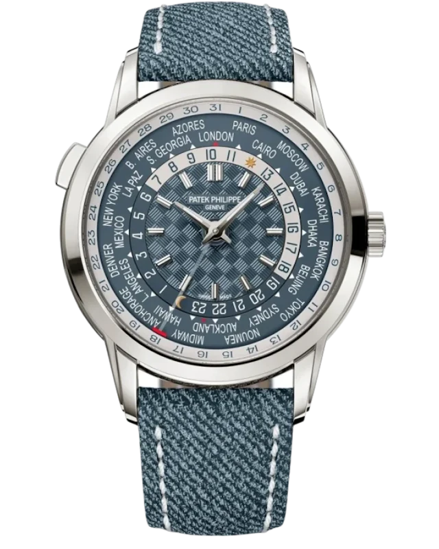 Patek Philippe Complicated Watches World Time 40 mm 18K White Gold Men’s Watch
