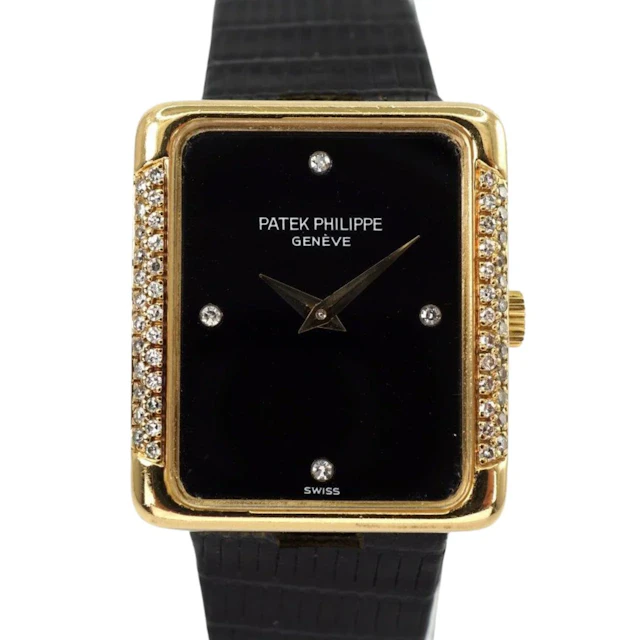 Patek Philippe Haute Joaillerie Diamond-Set 18K Yellow Gold Onyx Dial