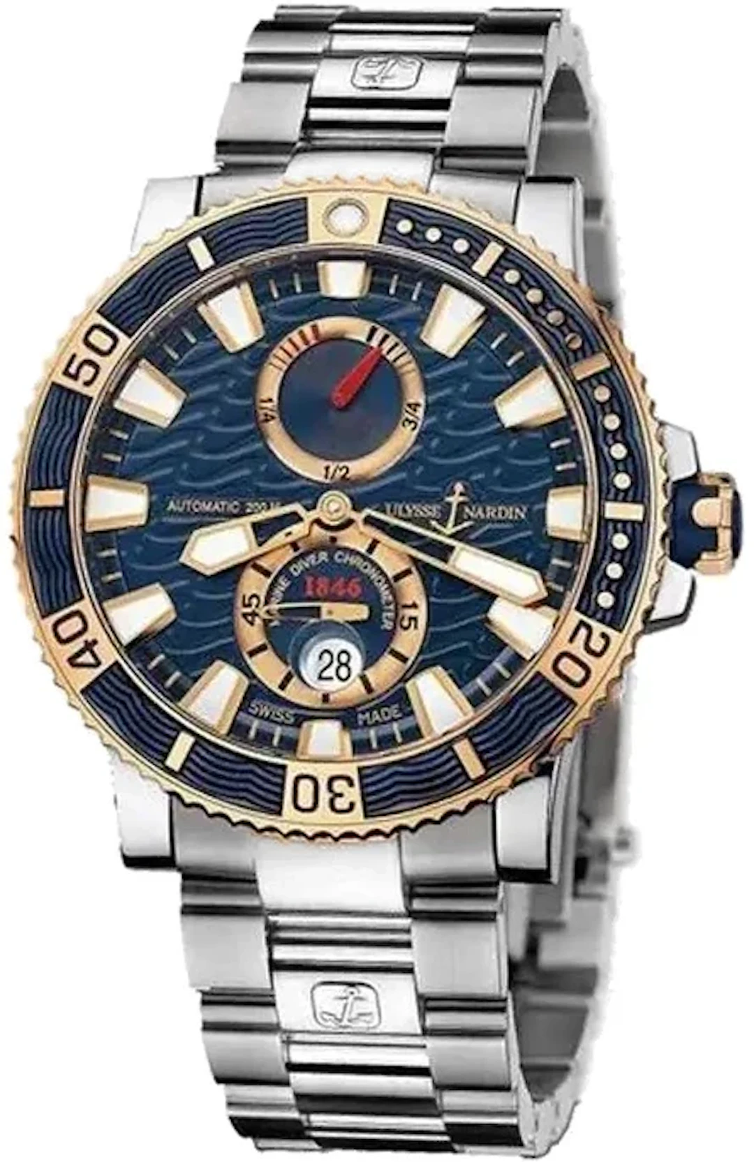 Ulysse Nardin Maxi Marine Diver Titanium and 18K Rose Gold Men's Watch