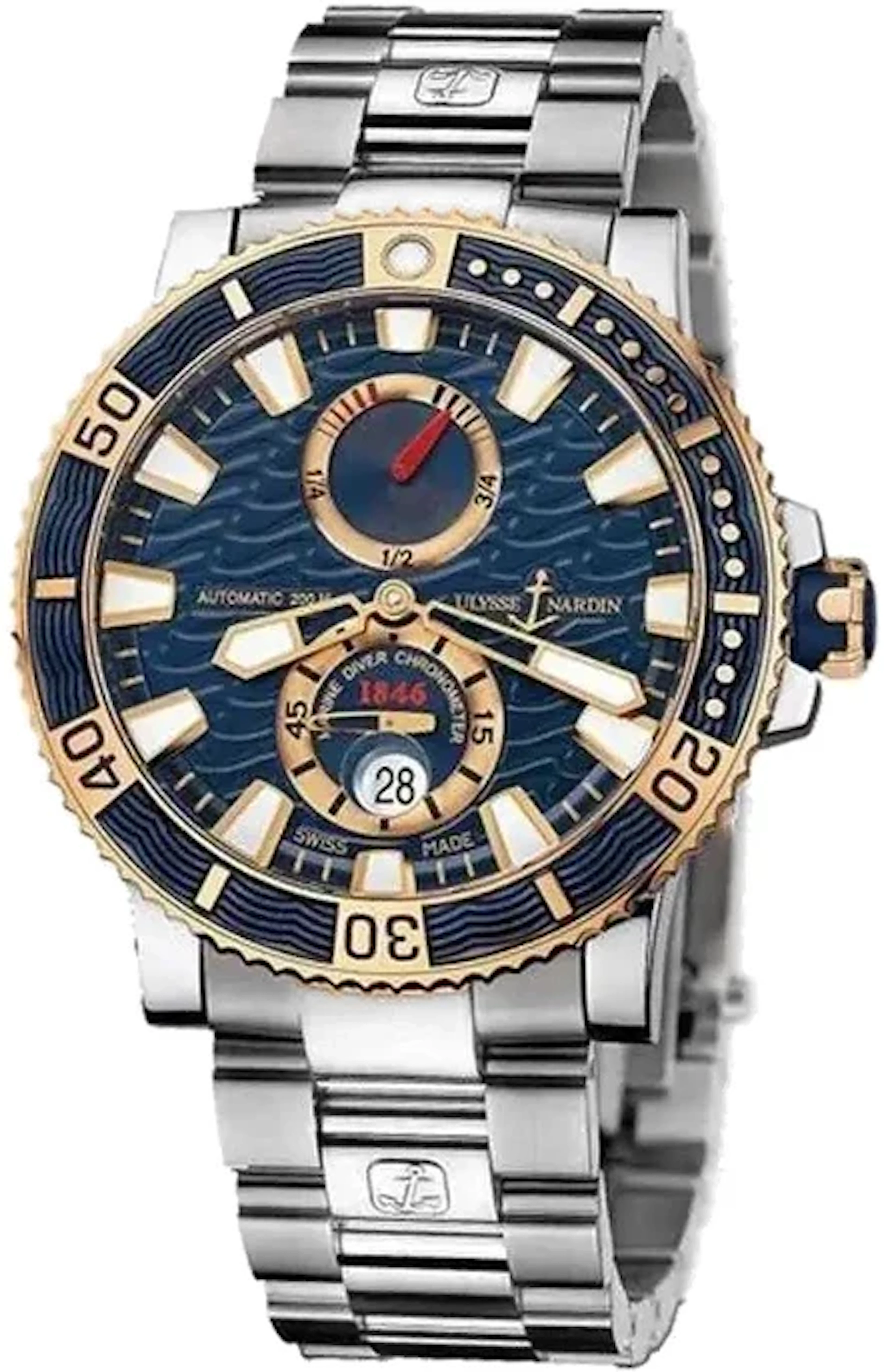 Ulysse Nardin Maxi Marine Diver Titanium and 18K Rose Gold Men's Watch