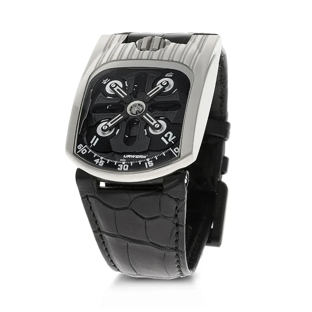 Urwerk Ur 103 Tarantula 18K White Gold Men's Watch