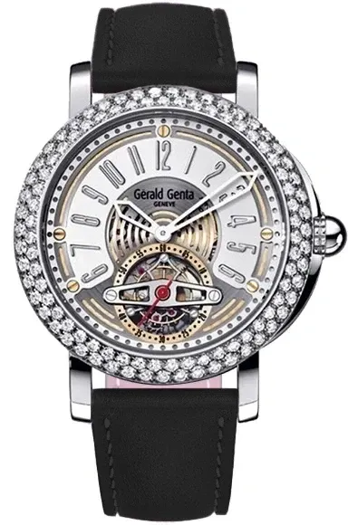 Gerald Genta Arena Tourbillon Platinum & Diamonds Unisex Watch