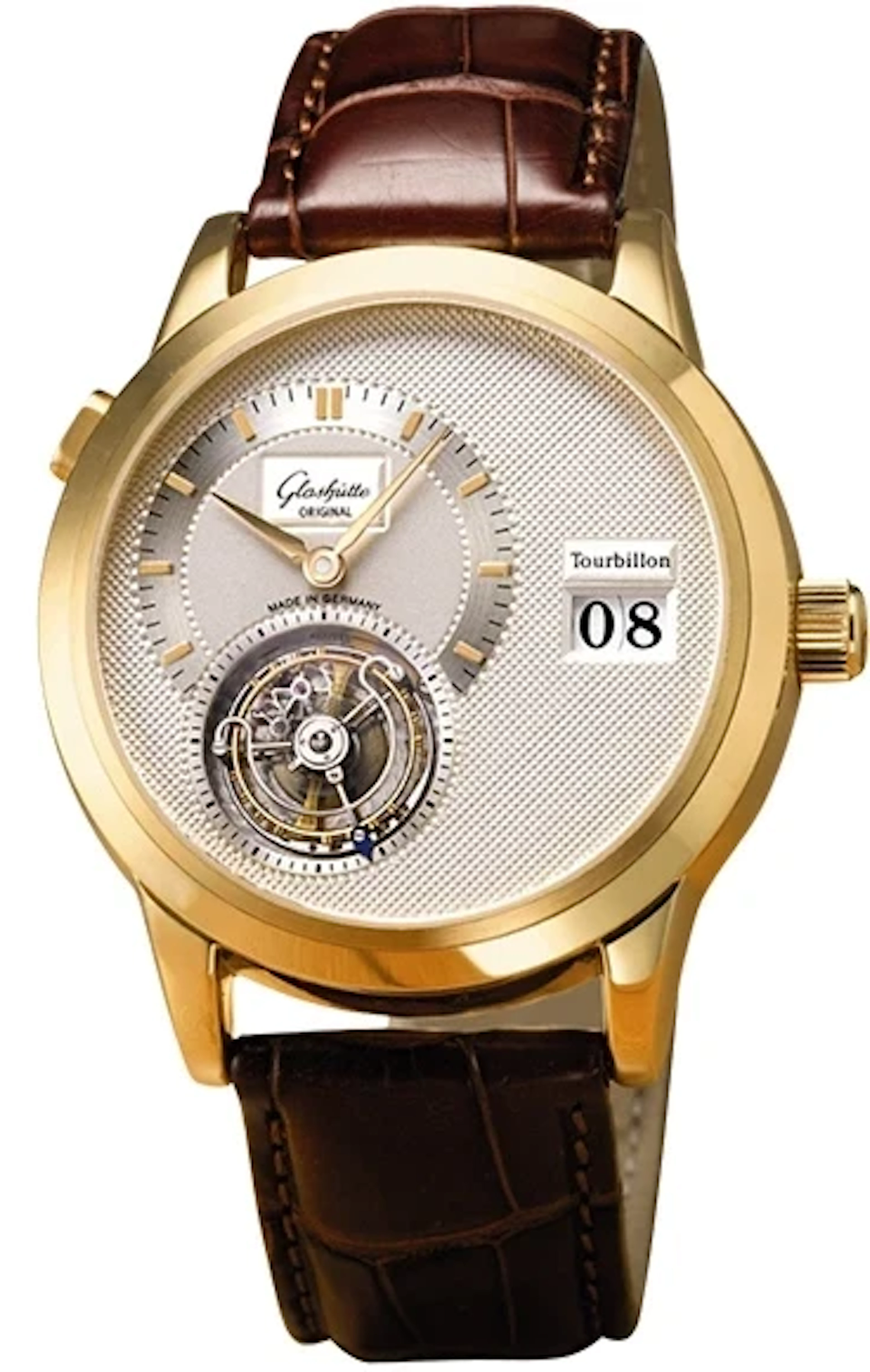 Glashutte Original Panomatic Tourbillon 18K Rose Gold Men's Watch