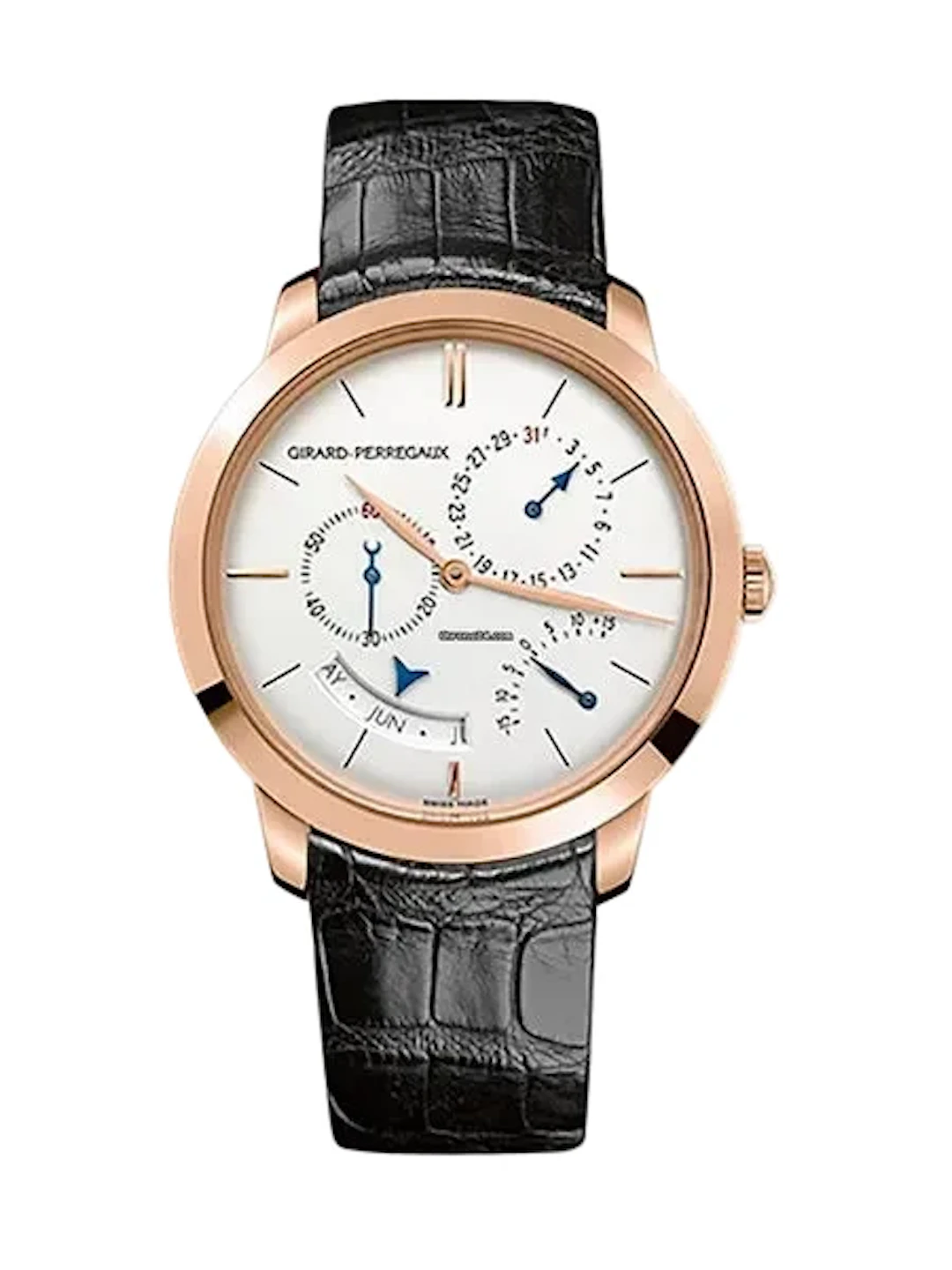 Girard Perregaux 1966 Annual Calendar and Equation of Time 18K Rose