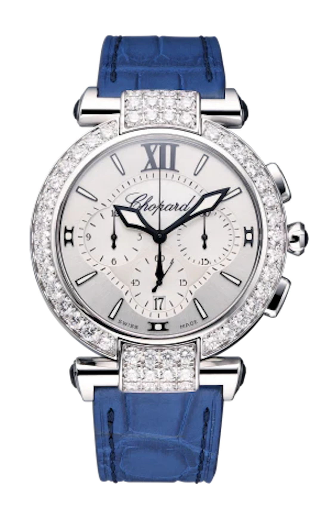 Chopard Imperiale Chronograph 18K White Gold & Diamonds Ladies Watch