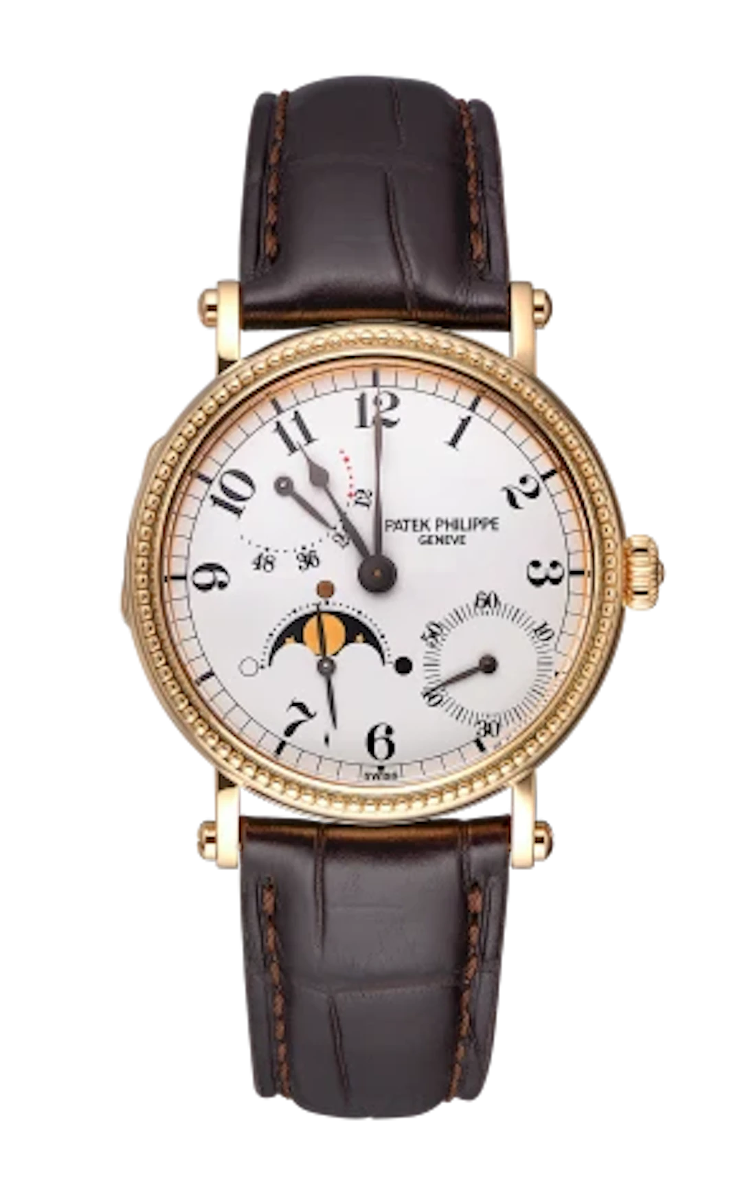 Patek Philippe Calatrava Power Reserve Moonphase 18k Yellow Gold Men's Watch