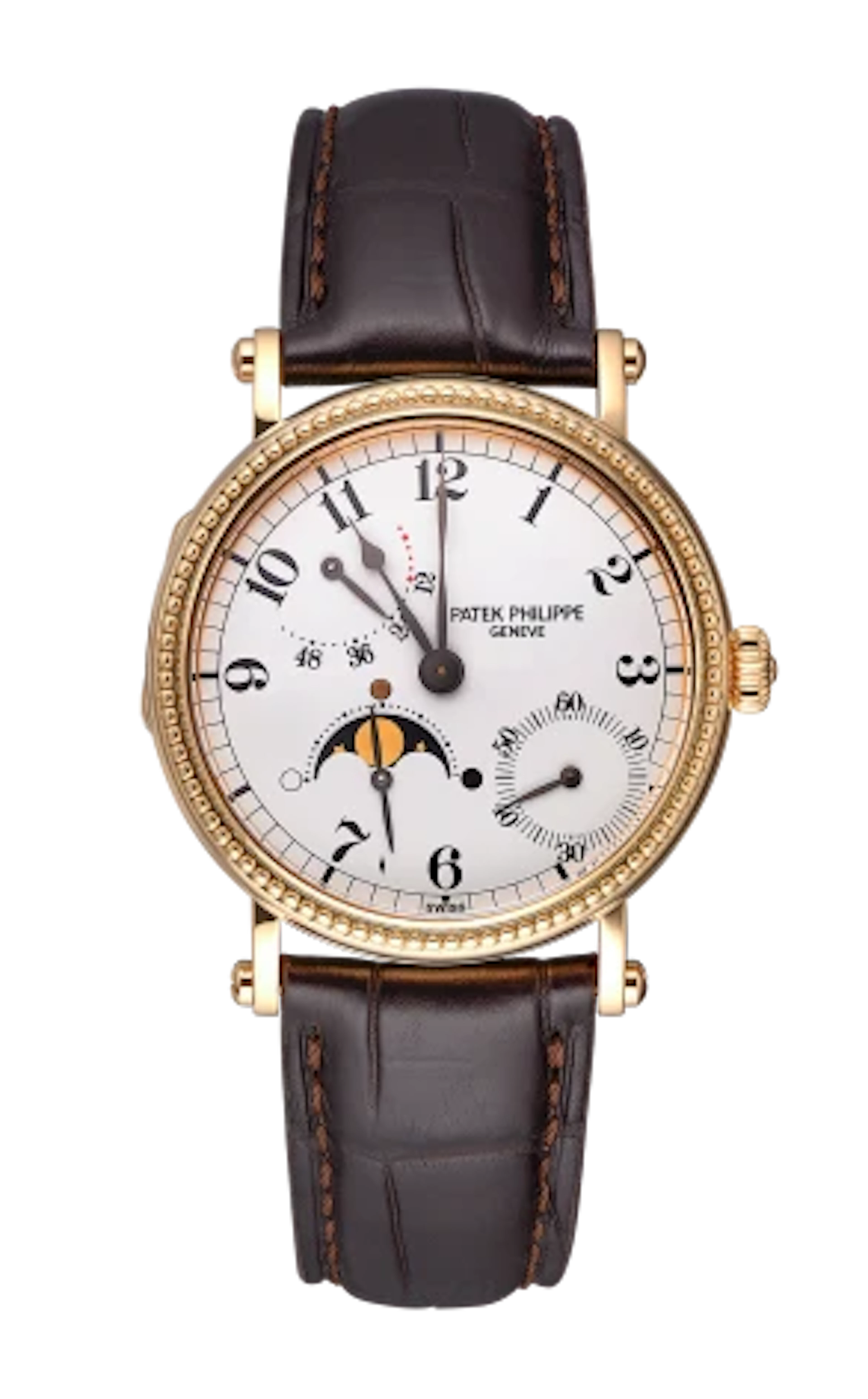 Patek Philippe Calatrava Power Reserve Moonphase 18k Yellow Gold Men's Watch