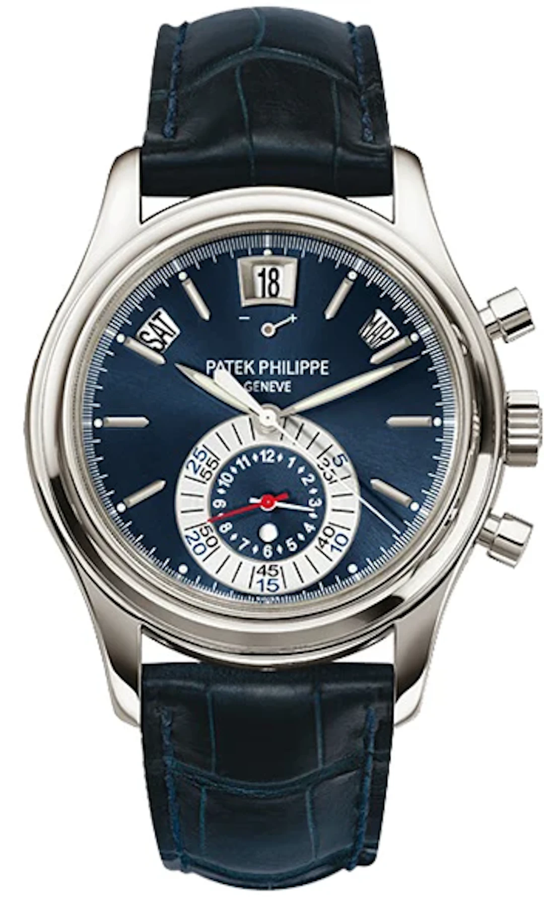 Patek Philippe Annual Calendar Chronograph 18K White Gold Men's Watch