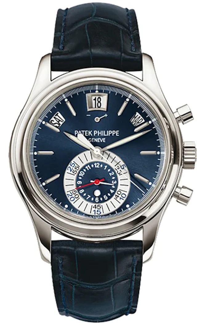 Patek Philippe Annual Calendar Chronograph 18K White Gold Men's Watch