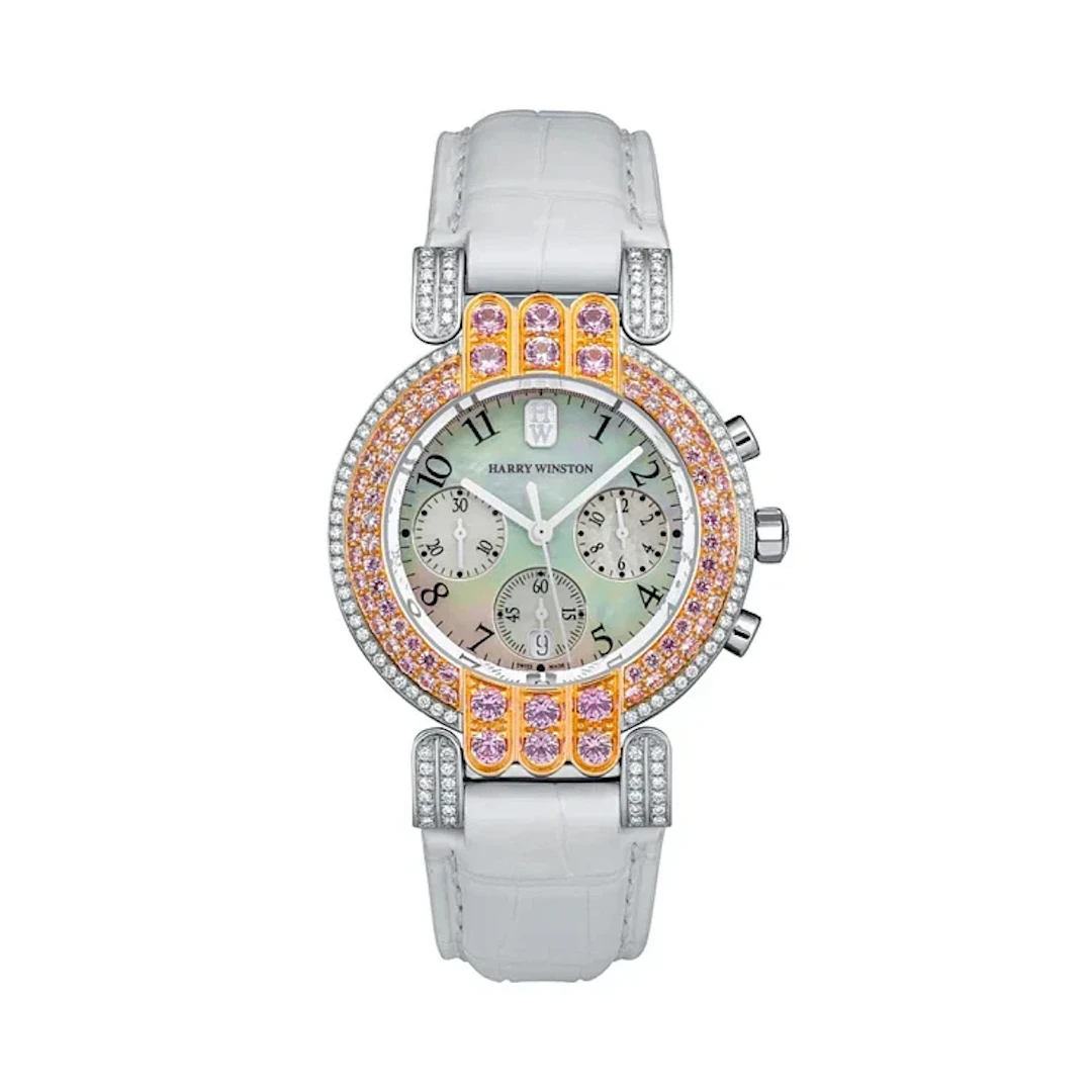 Harry Winston Premier Chronograph 18K White Gold & 18K Rose Gold &