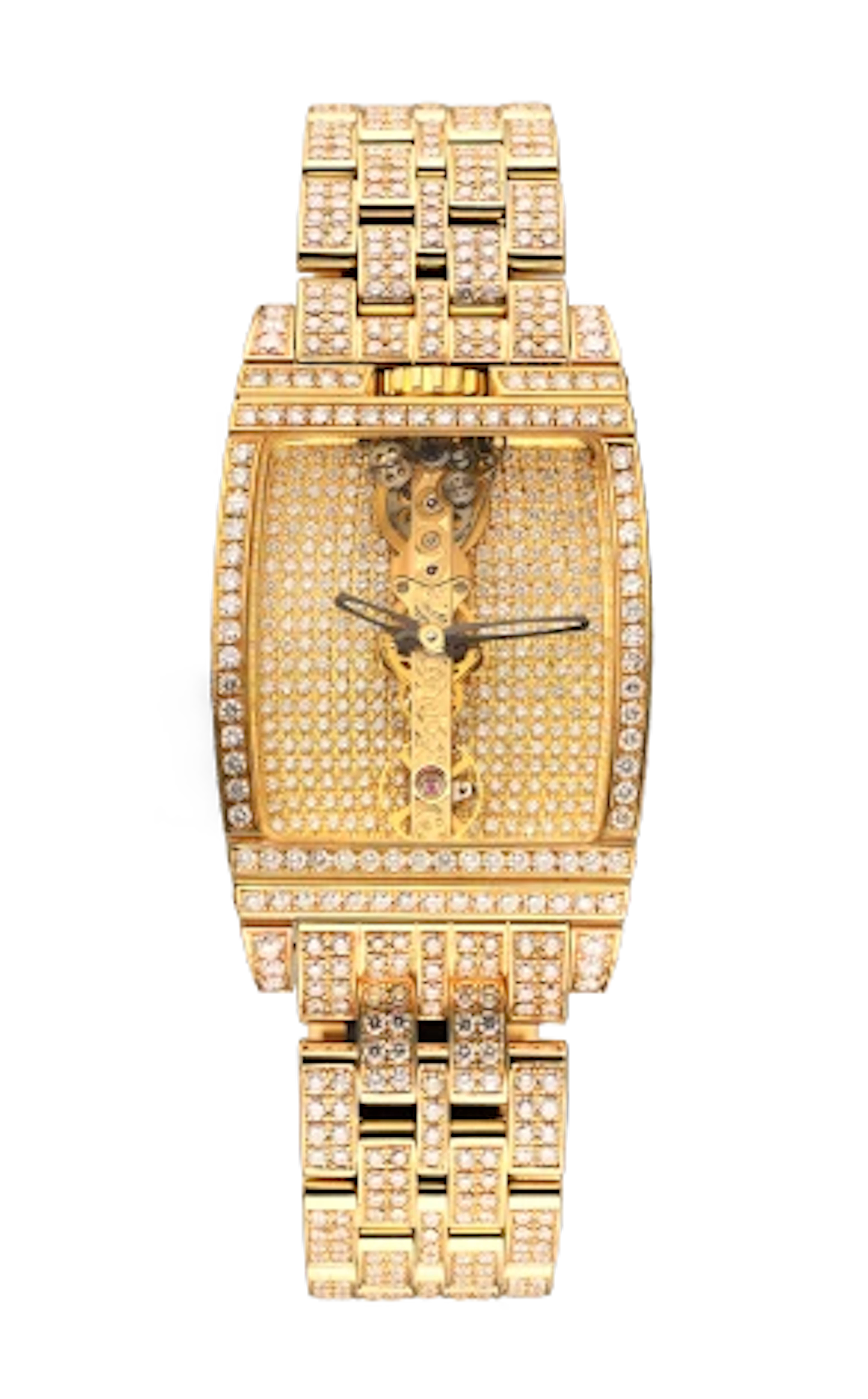 Corum Golden Bridge 18K Yellow Gold & Diamonds Men's Watch