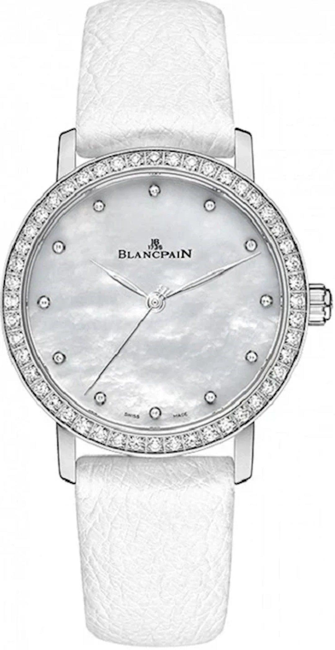 Blancpain Villeret Ultraplate Stainless Steel & Diamonds Lady's Watch