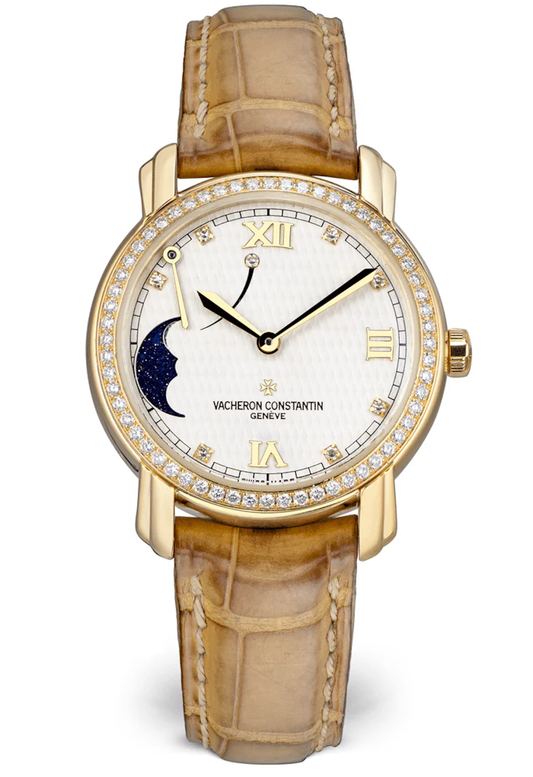 Vacheron Constantin Malte Power Reserve 18K Yellow Gold Ladies Watch
