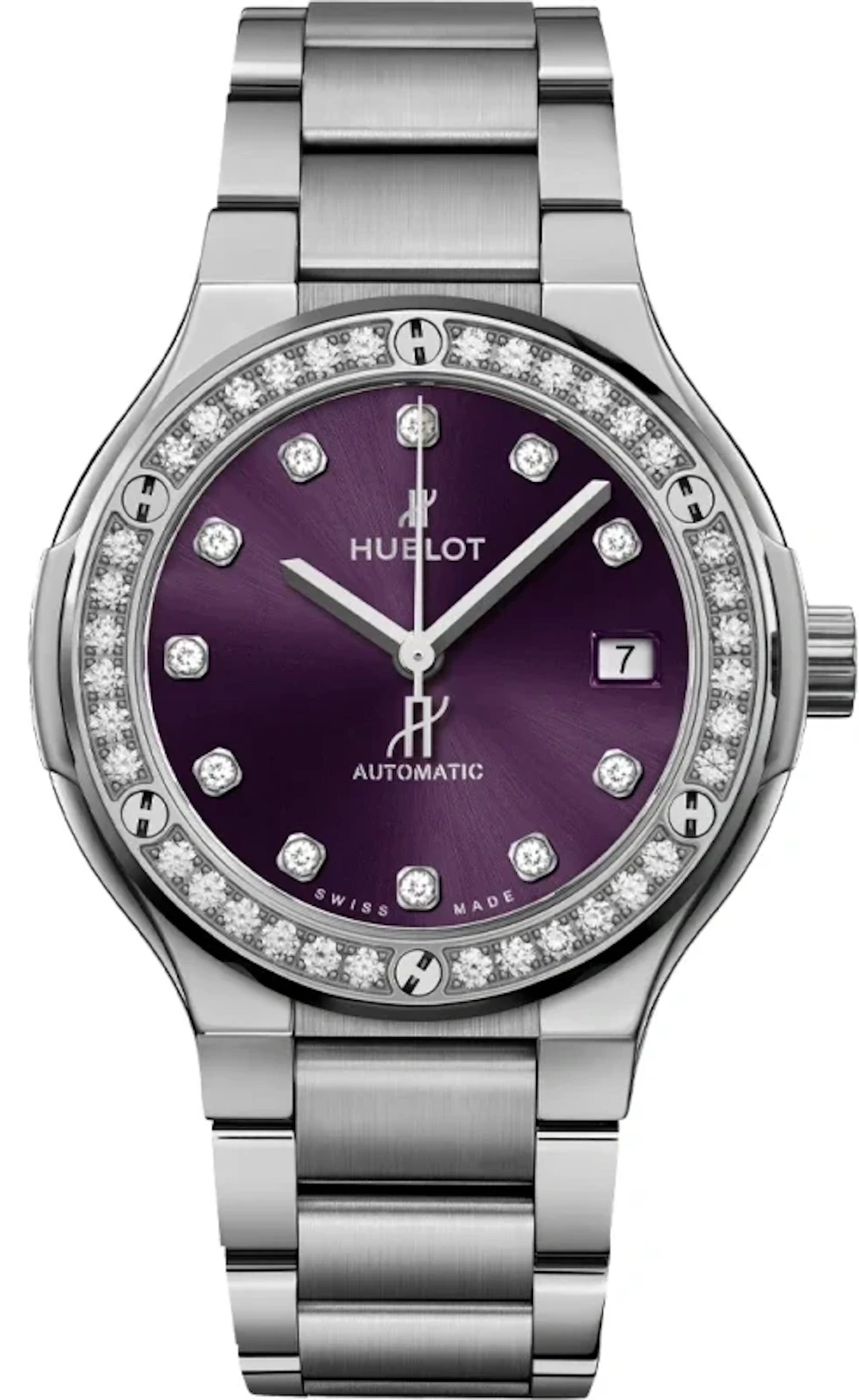 Hublot Classic Fusion Titanium & Diamonds Lady's Watch