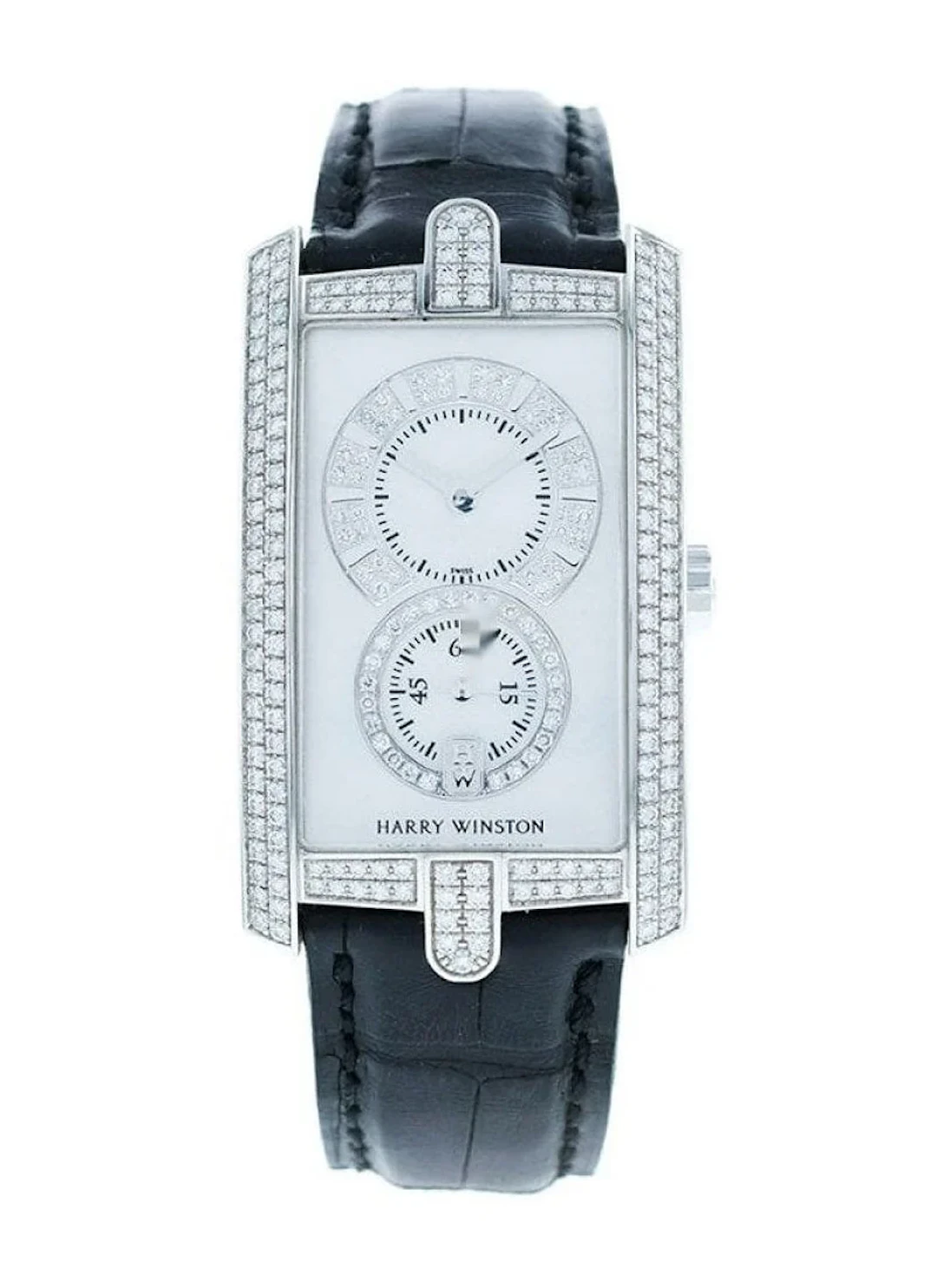 Harry Winston Avenue C 18K White Gold & Diamonds Lady's Watch