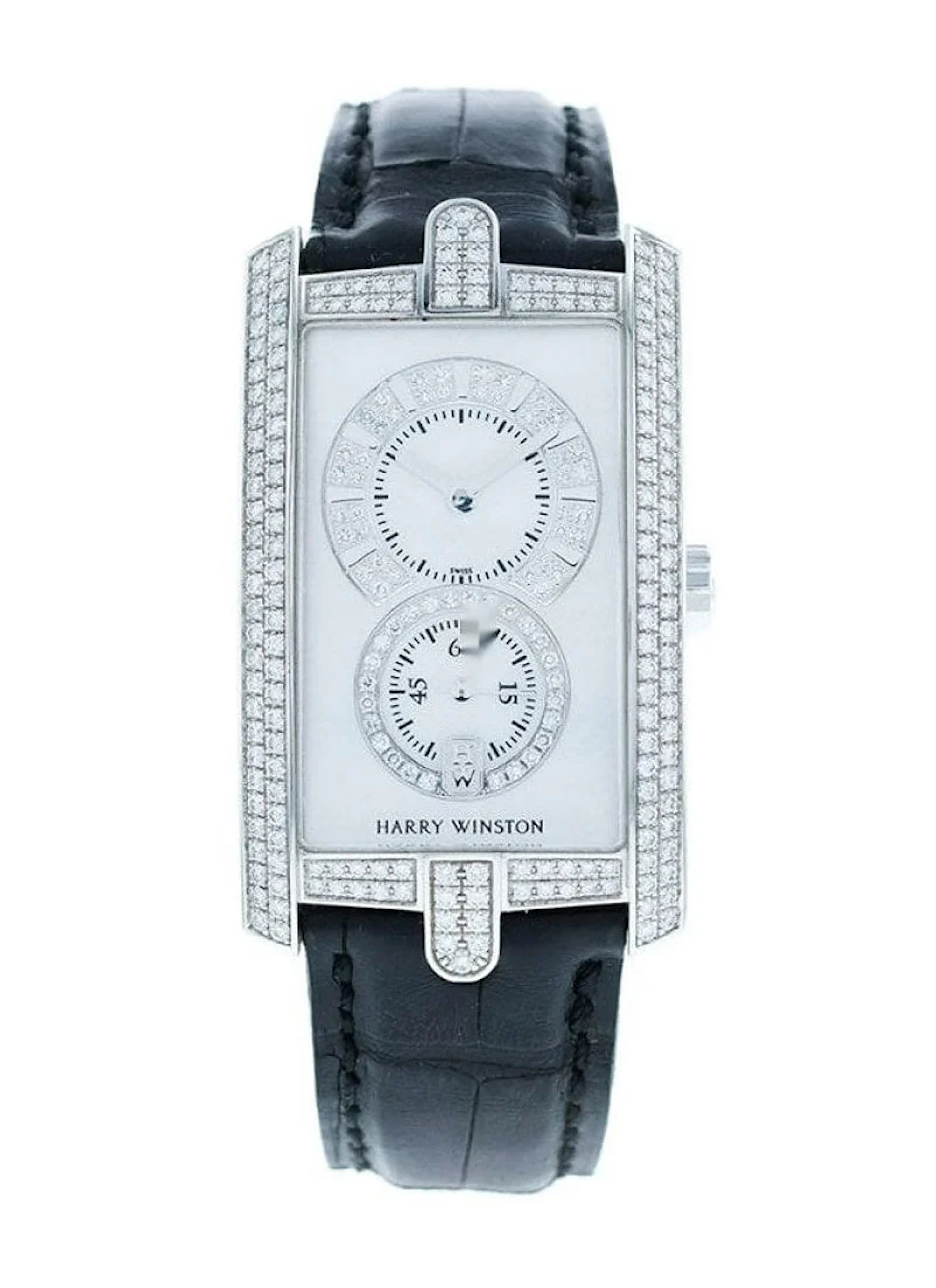Harry Winston Avenue C 18K White Gold & Diamonds Lady's Watch