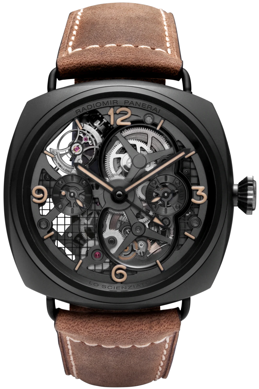 Panerai Radiomir Lo Scienziato Tourbillon GMT Ceramic Men's Watch