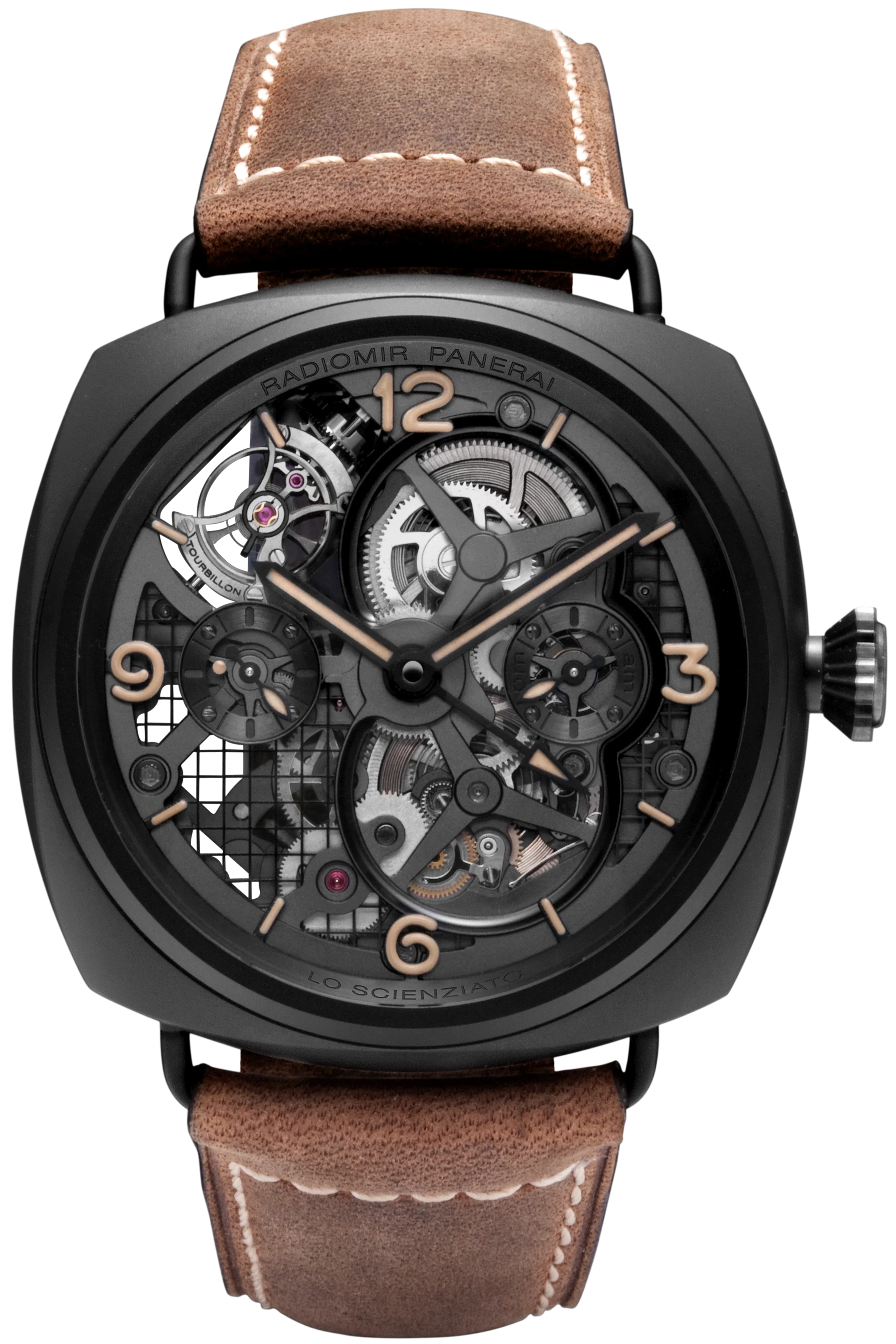 Panerai Radiomir Lo Scienziato Tourbillon GMT Ceramic Men's Watch