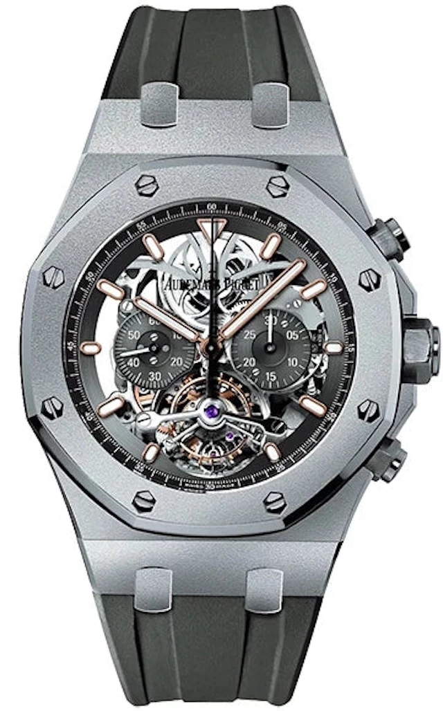 Audemars Piguet Royal Oak Tourbillon Chronograph Skeleton Titanium Men's Watch