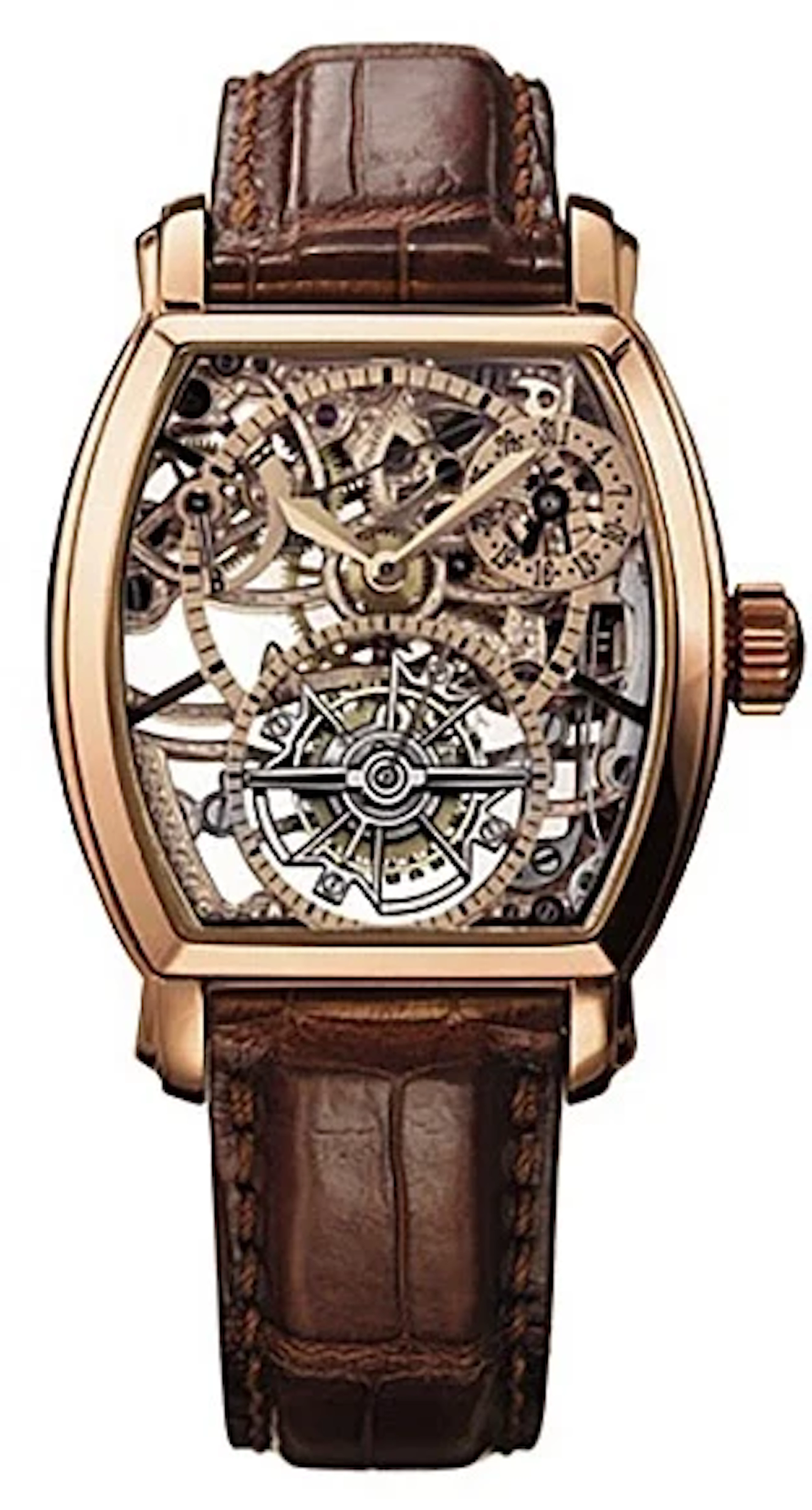 Vacheron Constantin Malte Openworked Tourbillon 18K Rose Gold Men's Watch