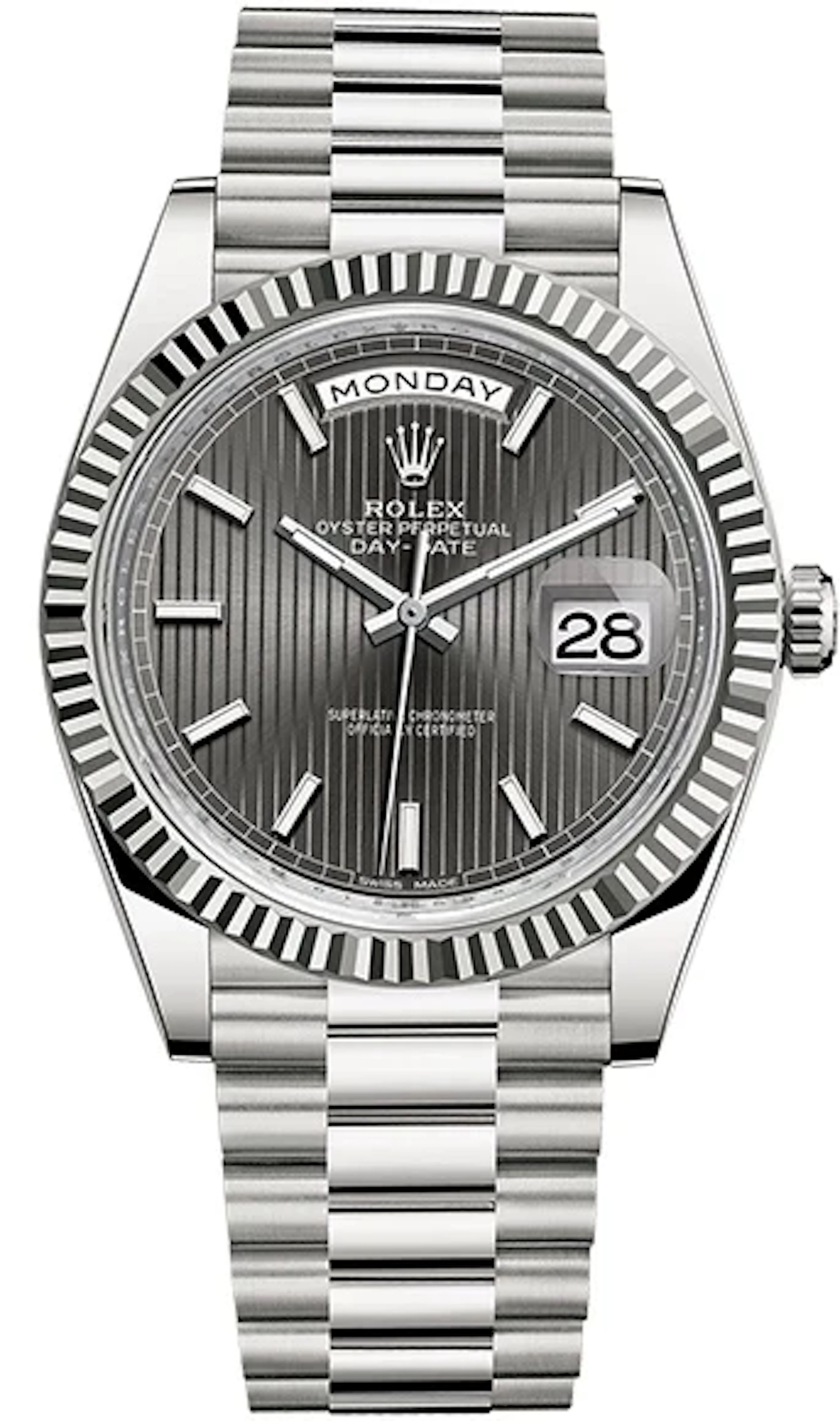 Rolex Day-Date 18K White Gold Men's Watch