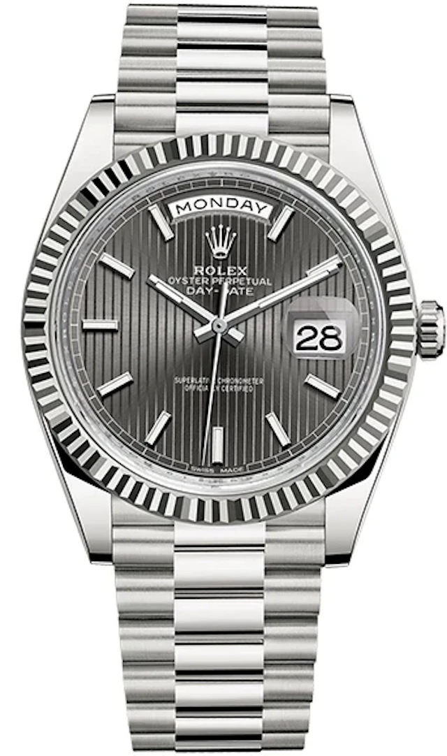 Rolex Day-Date 18K White Gold Men's Watch