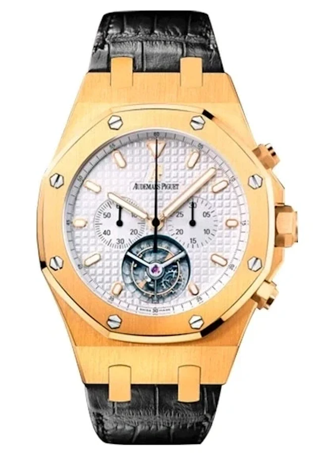 Audemars Piguet Royal Oak Tourbillon Chronograph 18K Yellow Gold Men's Watch