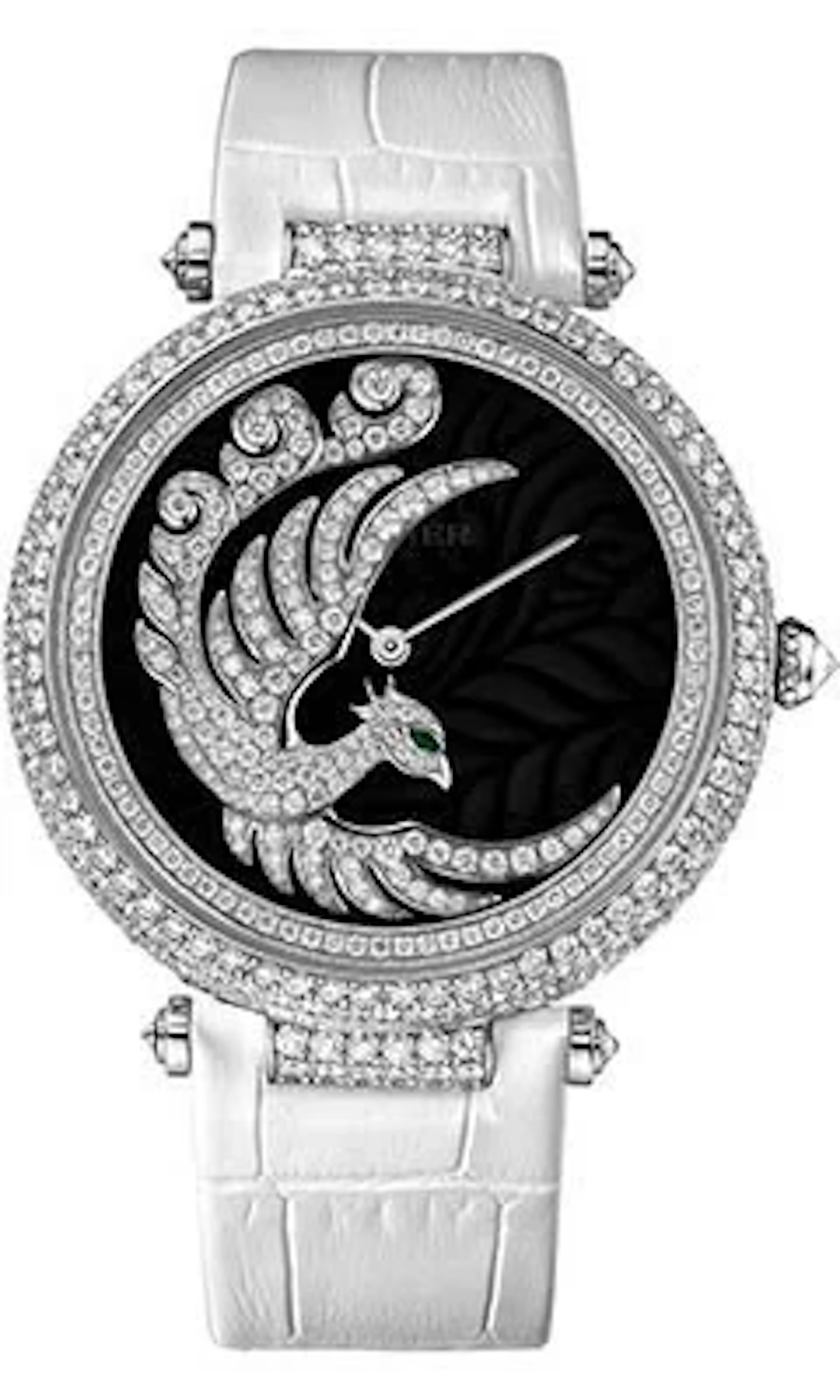 Cartier Feminine Complications Envol dun Phoenix 18K White Gold &