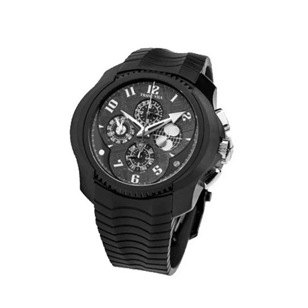 Franc Vila Interpido Quantieme Cobra Perpetual Chronograph DLC Stainless