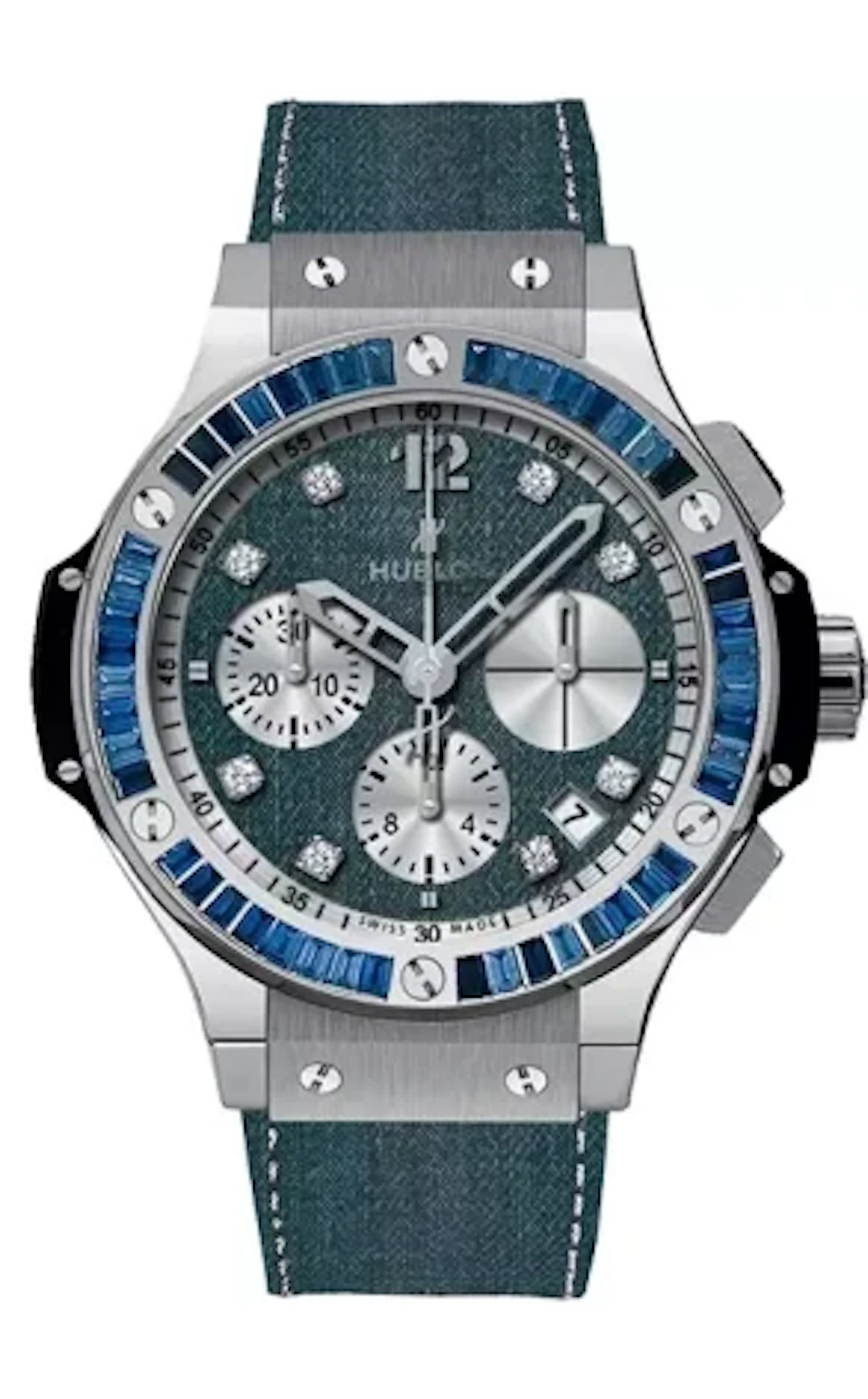 Hublot Big Bang Chronograph Stainless Steel & Sapphires Men's Watch