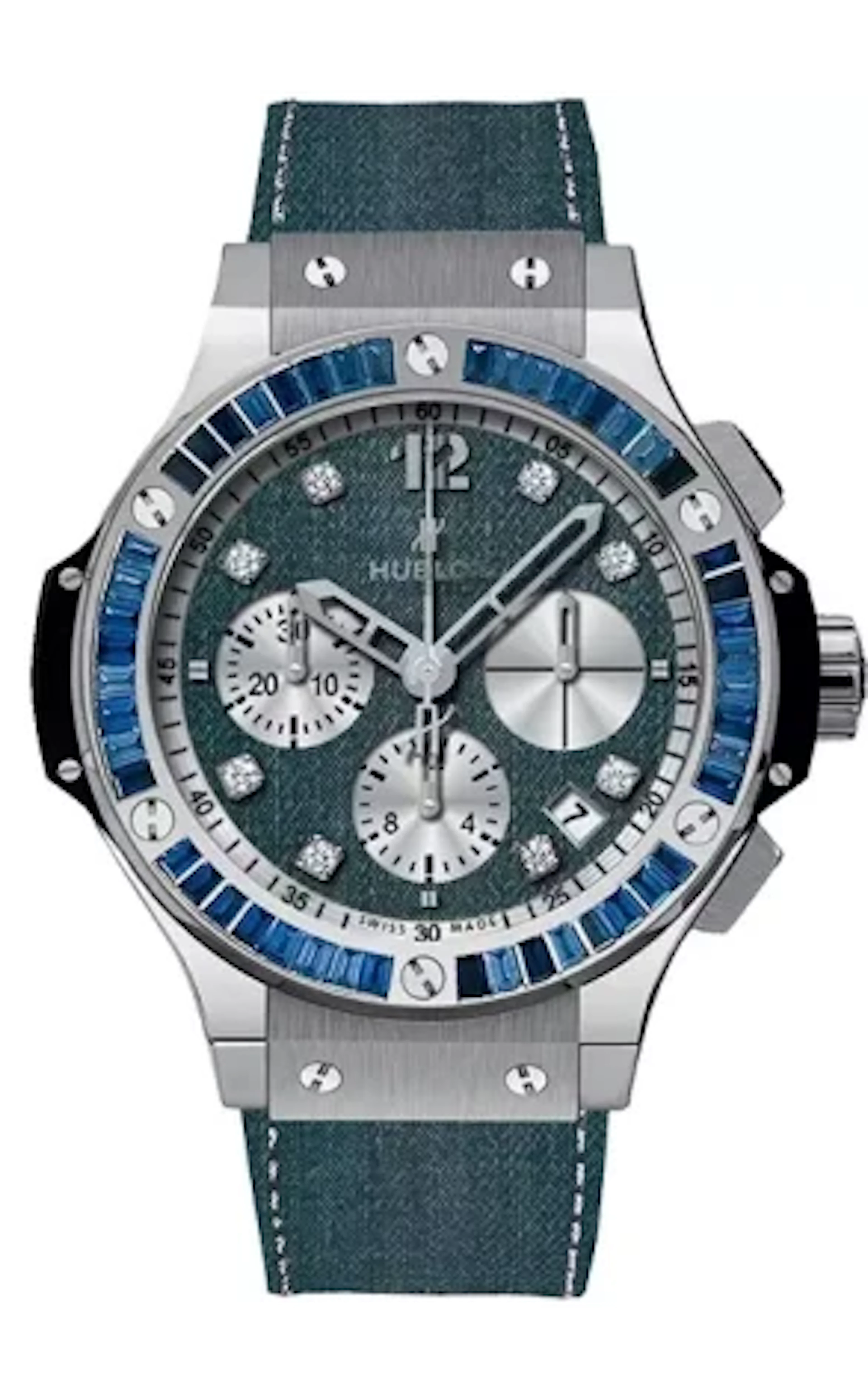 Hublot Big Bang Chronograph Stainless Steel & Sapphires Men's Watch