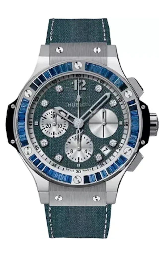 Hublot Big Bang Chronograph Stainless Steel & Sapphires Men's Watch
