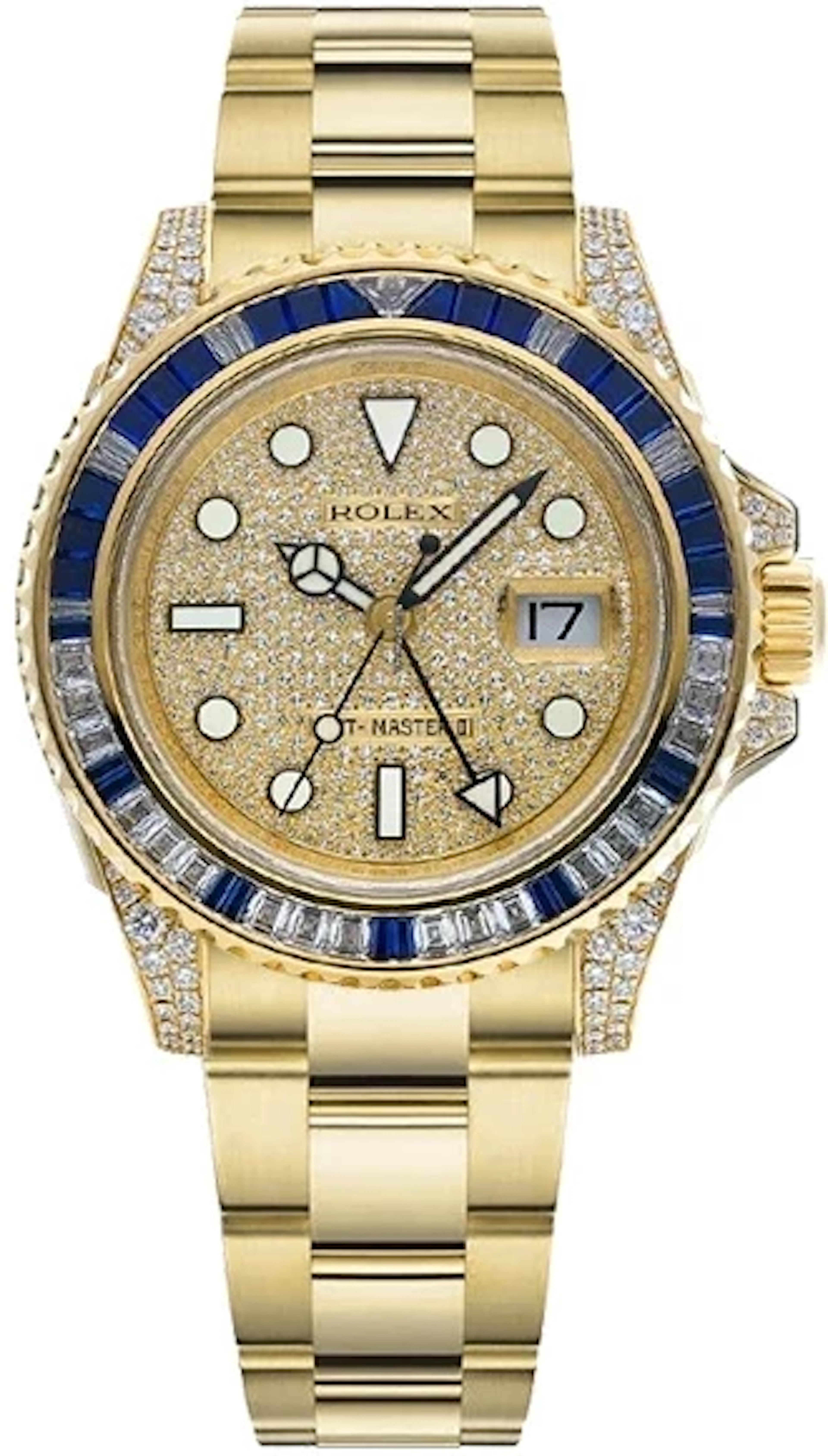 Rolex GMT Master II SARU Factory 18K Yellow Gold & Diamonds & Sapphires