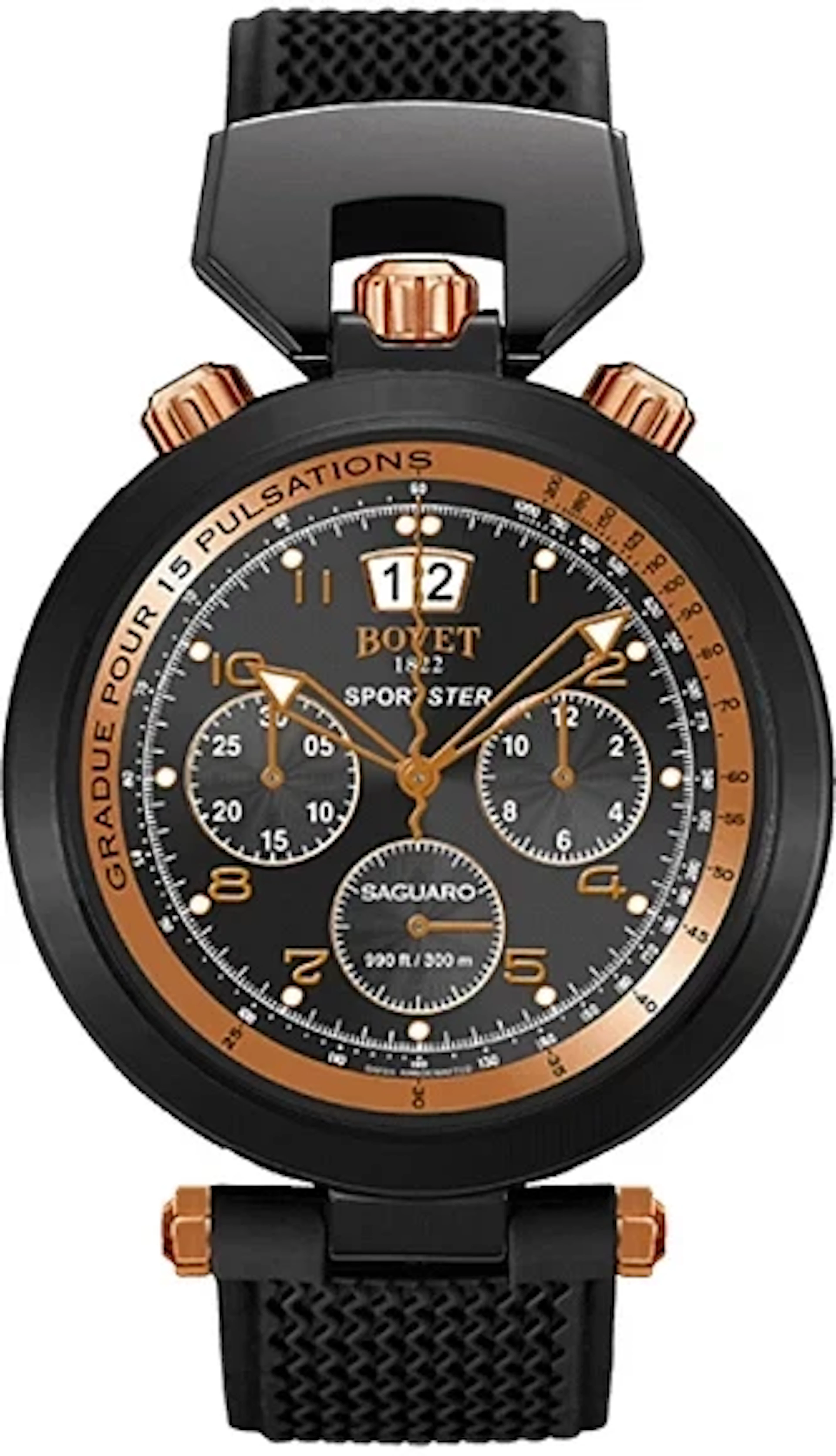 Bovet Amadeo Sportster Fleurier Saguaro Chronograph black DLC Stainless
