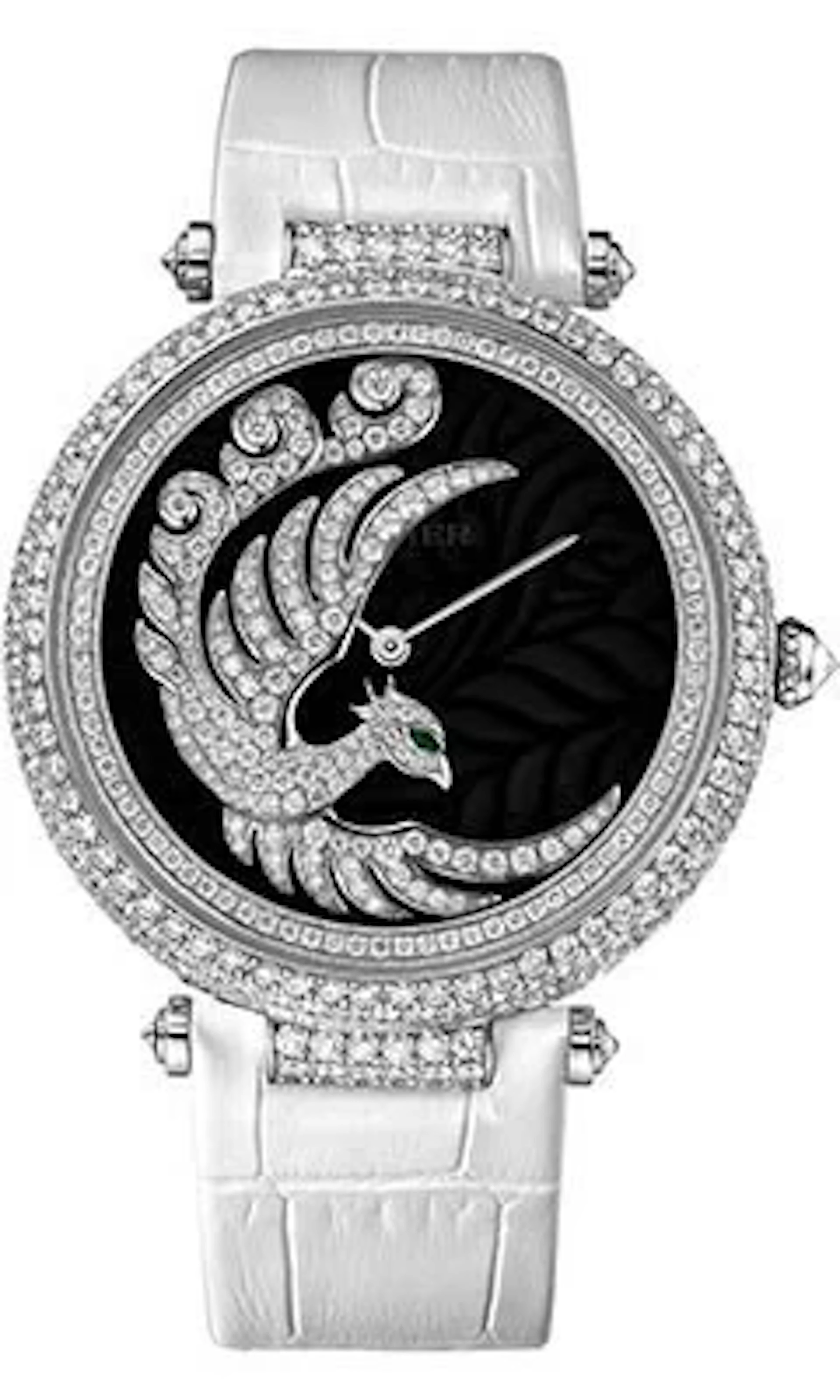 Cartier Feminine Complications Envol dun Phoenix 18K White Gold &