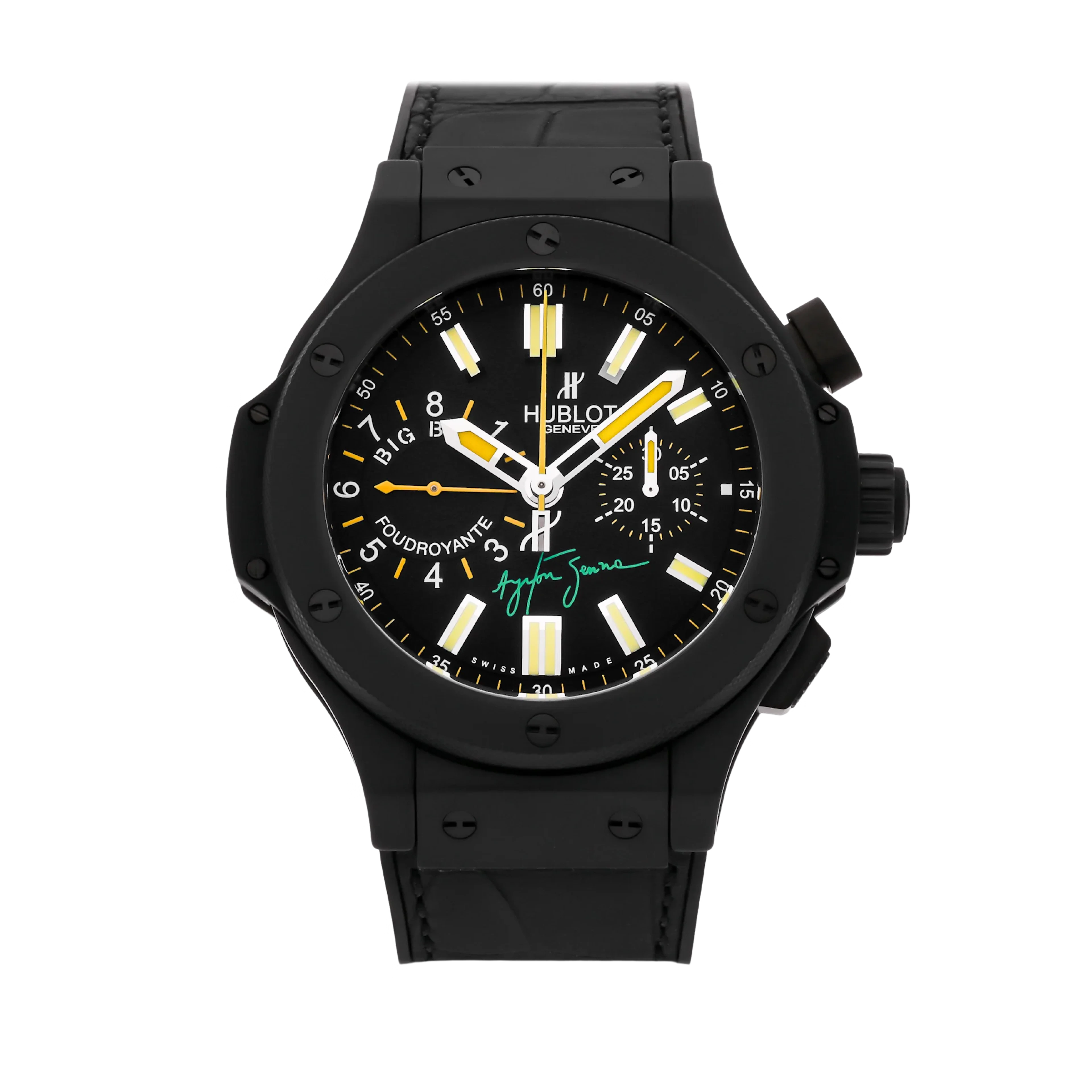 Hublot Big Bang Ayrton Senna Foudroyante Black Ceramic Men’s Watch