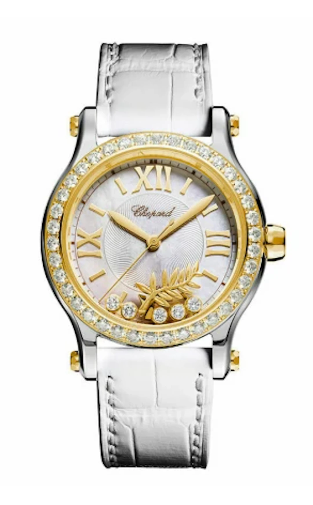 Chopard Happy Sport Cannes Palm Stainless Steel & 18K Yellow Gold