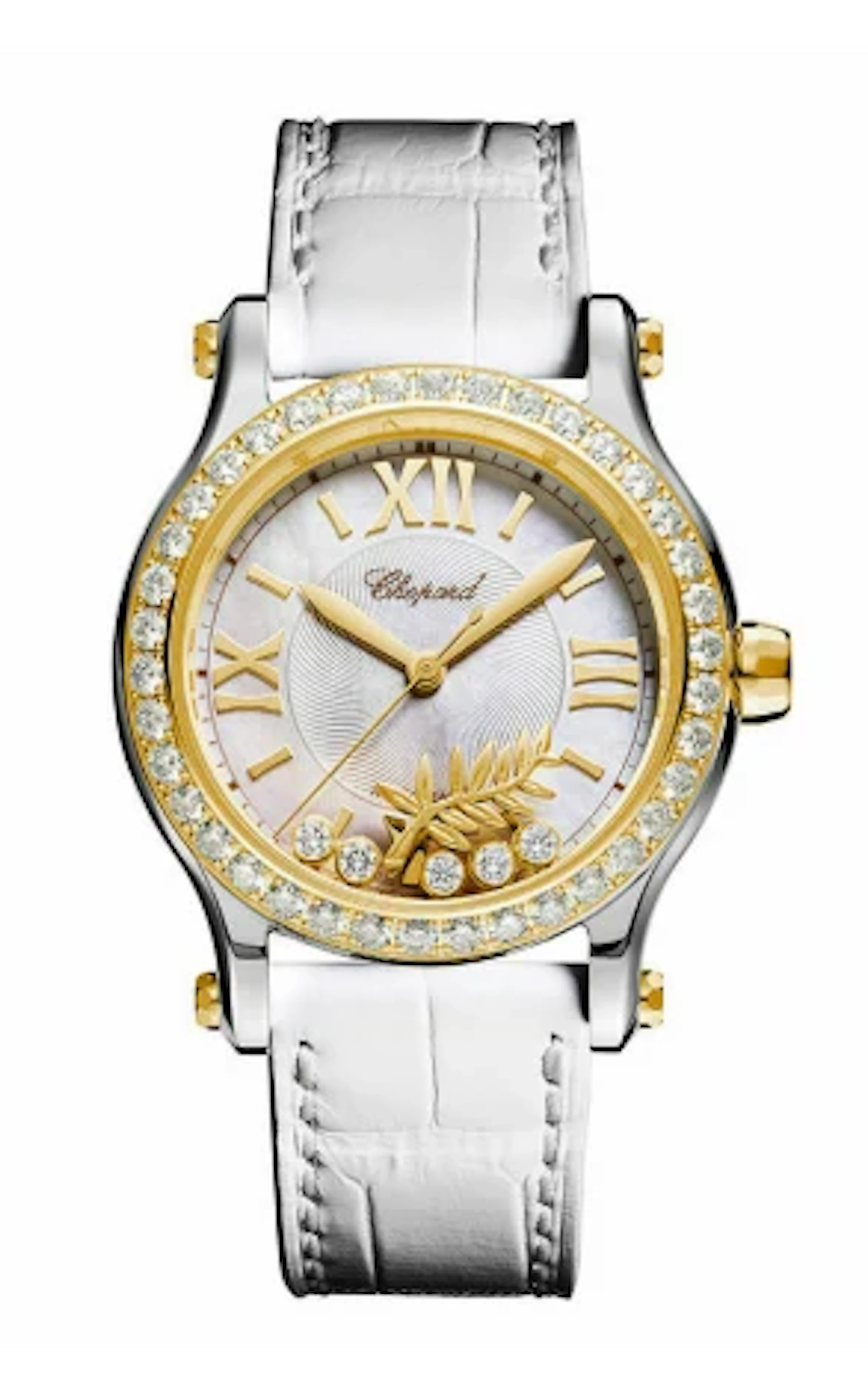 Chopard Happy Sport Cannes Palm Stainless Steel & 18K Yellow Gold
