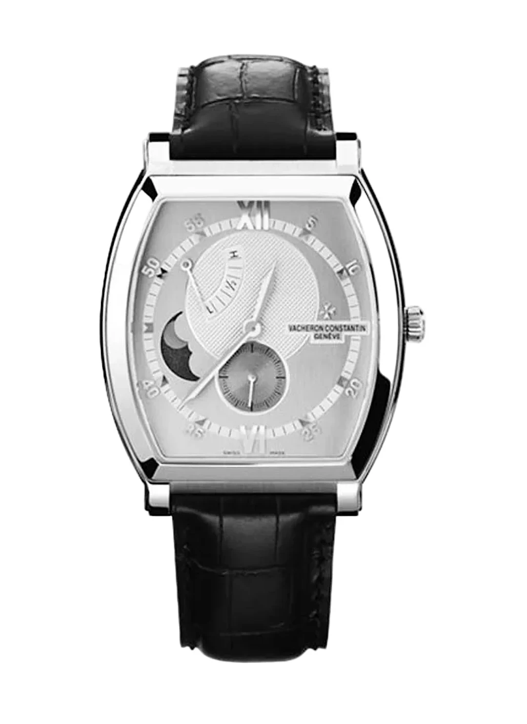 Vacheron Constantin Malte Tonneau Moon Phase Power Reserve 18K White